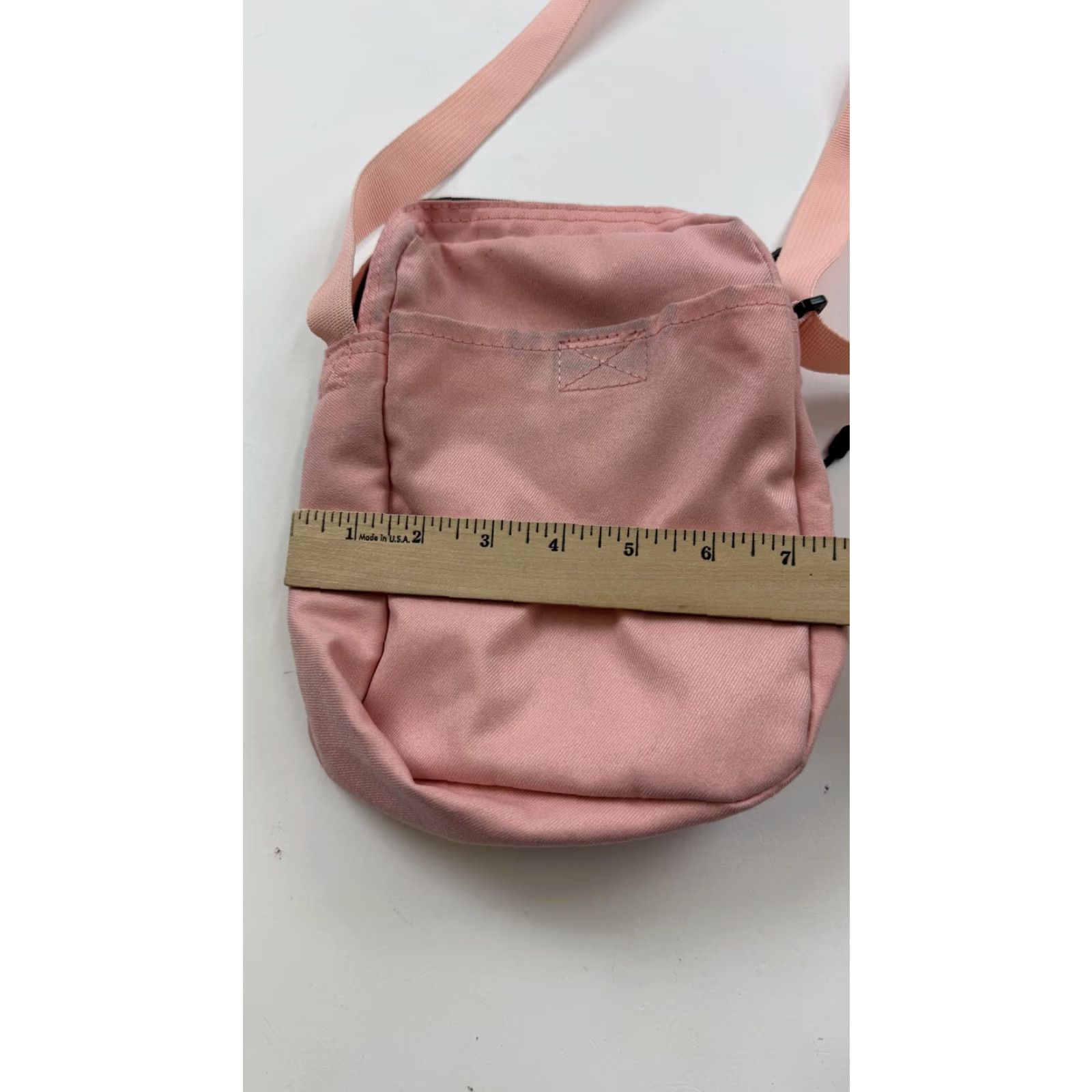 Nike Nike Crossbody Bag Small Pink Women's Zip Logo Swoosh Pockets 8in Size ONE SIZE - 6 Thumbnail