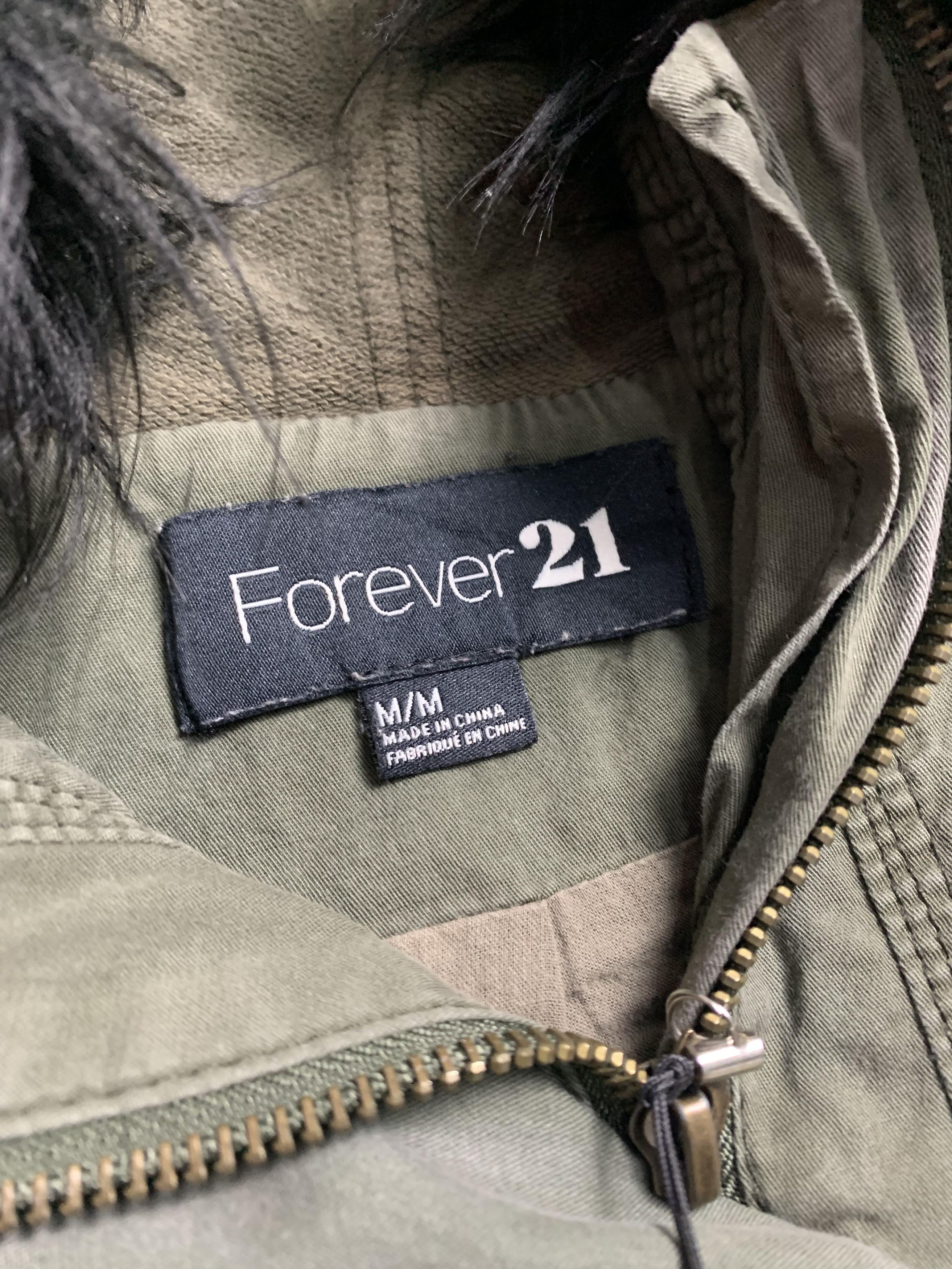 Japanese Brand Forever 21 Military Fur Jacket Size US M / EU 48-50 / 2 - 3 Thumbnail
