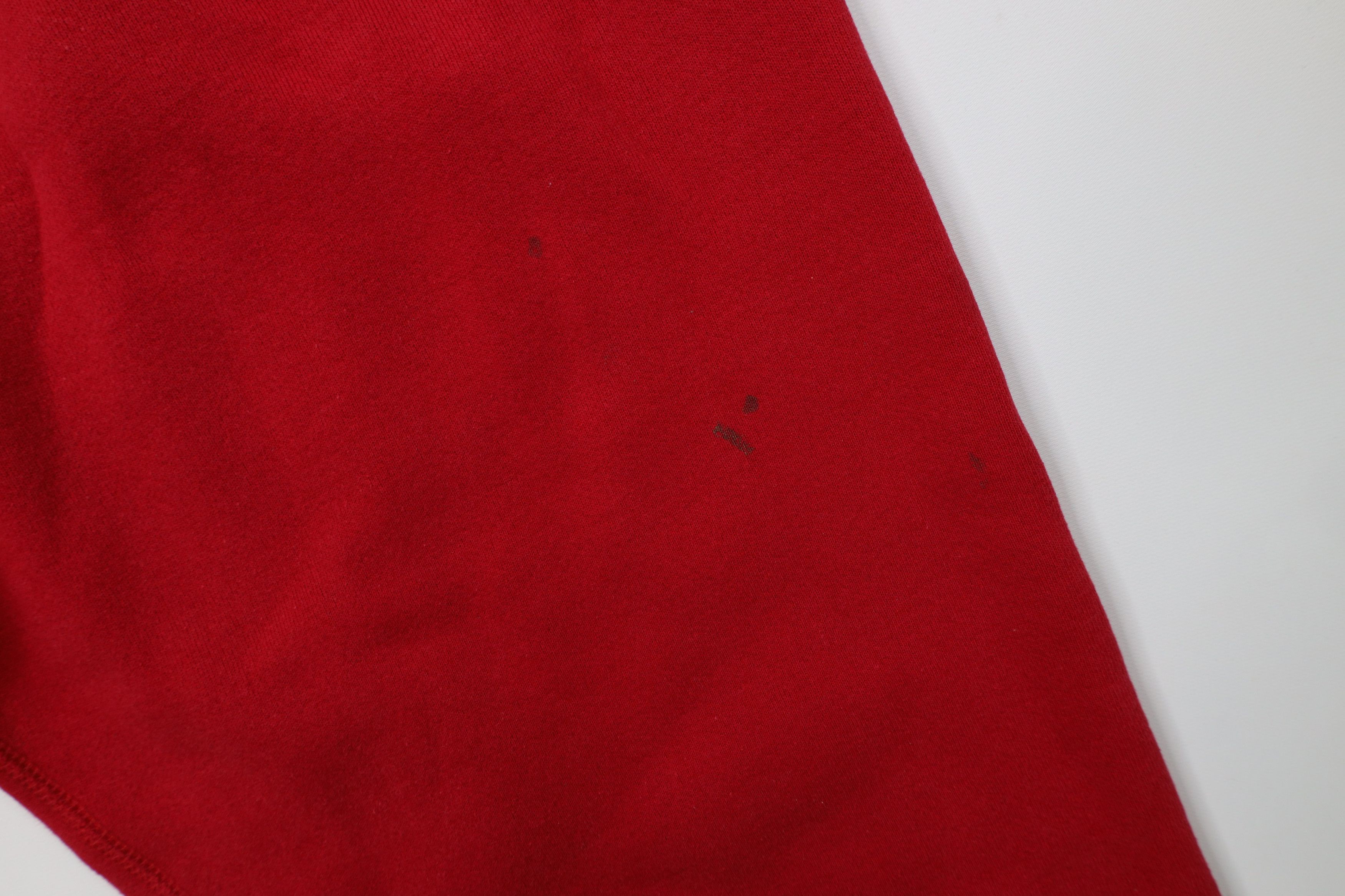 Vintage Vintage 90s Streetwear Sweatpants Joggers Pants Red USA Size 38" / US 16 / IT 52 - 6 Thumbnail