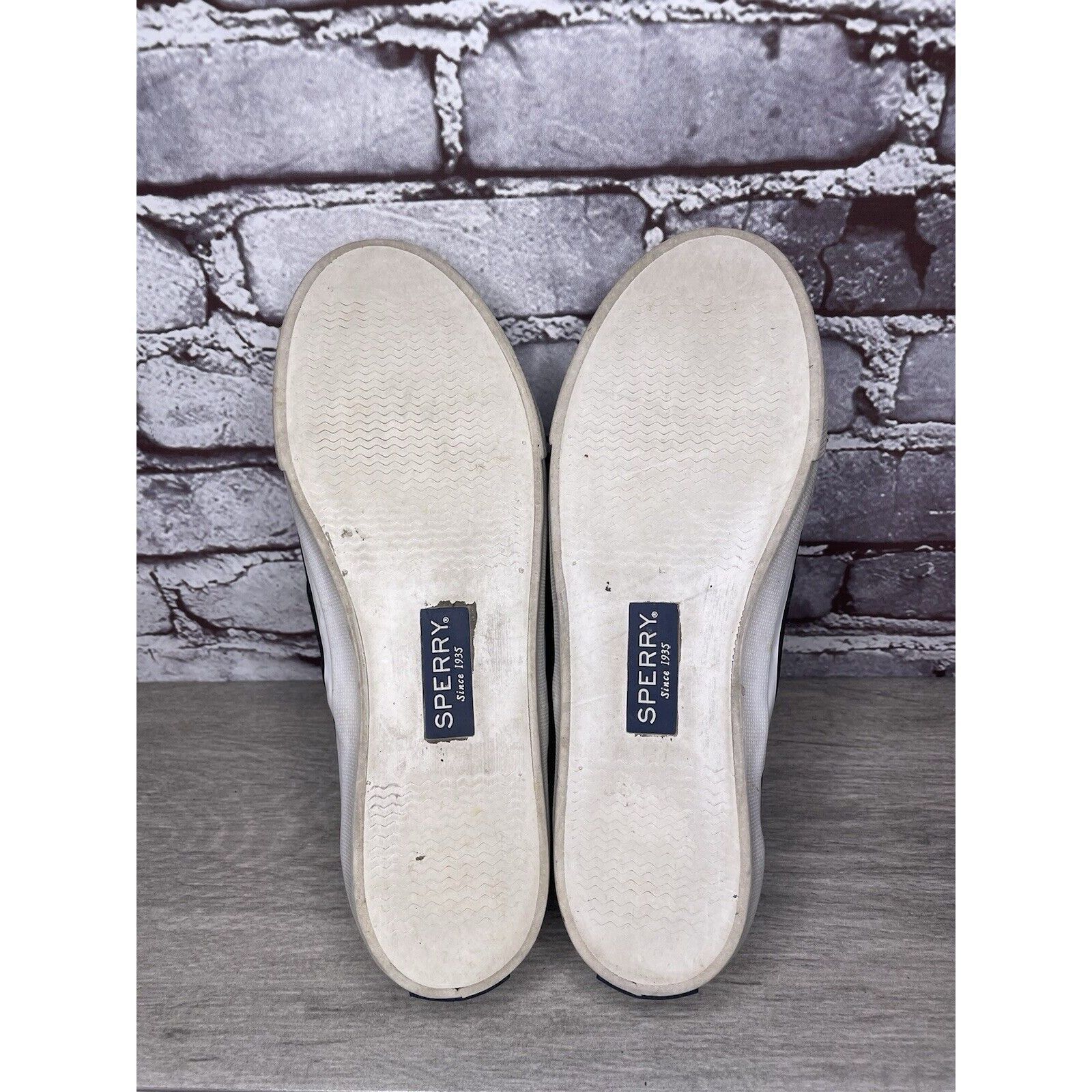 Sperry Sperry Seaside Perforated Black Suede Leather Slip On Shoes Size US 8.5 / IT 38.5 - 8 Thumbnail