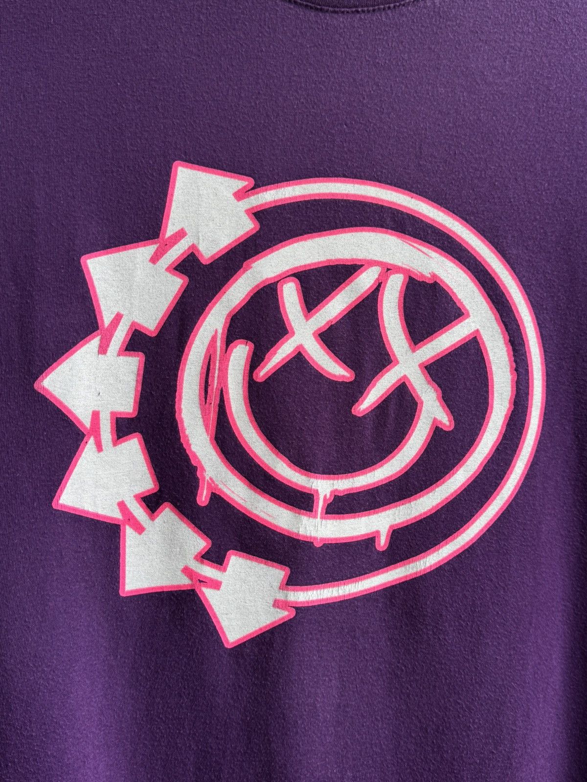 Band Tees Vintage Blink 182 Cropped Purple Y2K T-shirt Size US L / EU 52-54 / 3 - 2 Thumbnail