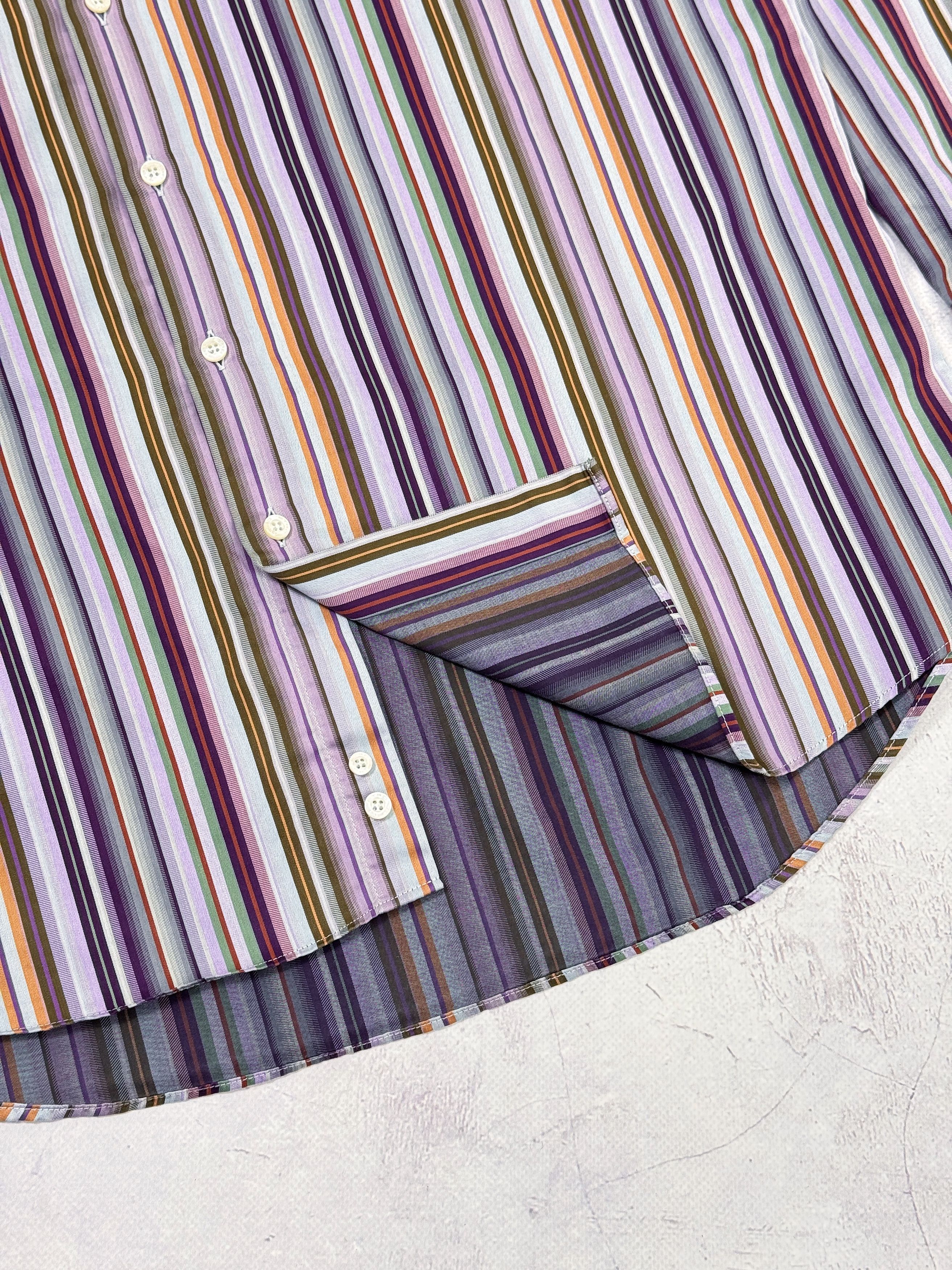 Etro Etro Shirt Multicolor Sriped Pattern Classic Size US L / EU 52-54 / 3 - 8 Thumbnail