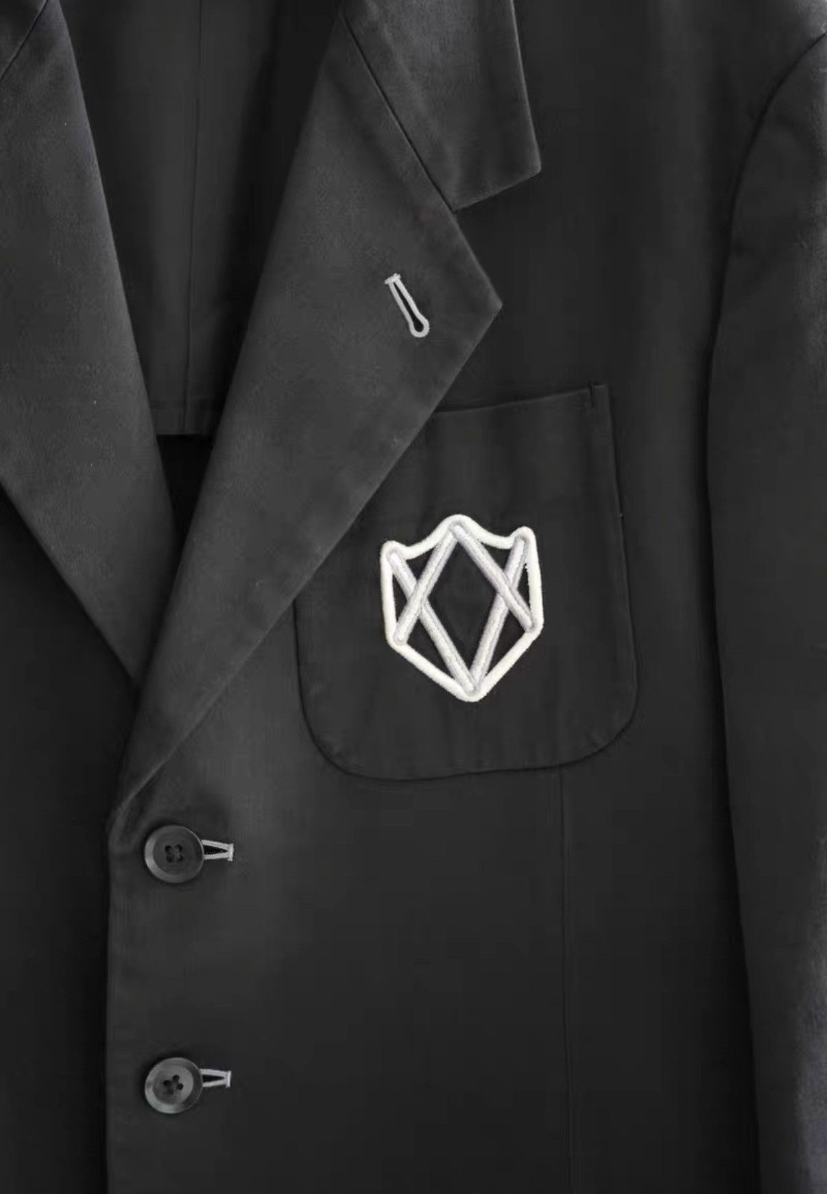 Yohji Yamamoto Yohji Yamamoto 03ss Badge Silk Blazer K4 Size US M / EU 48-50 / 2 - 3 Thumbnail