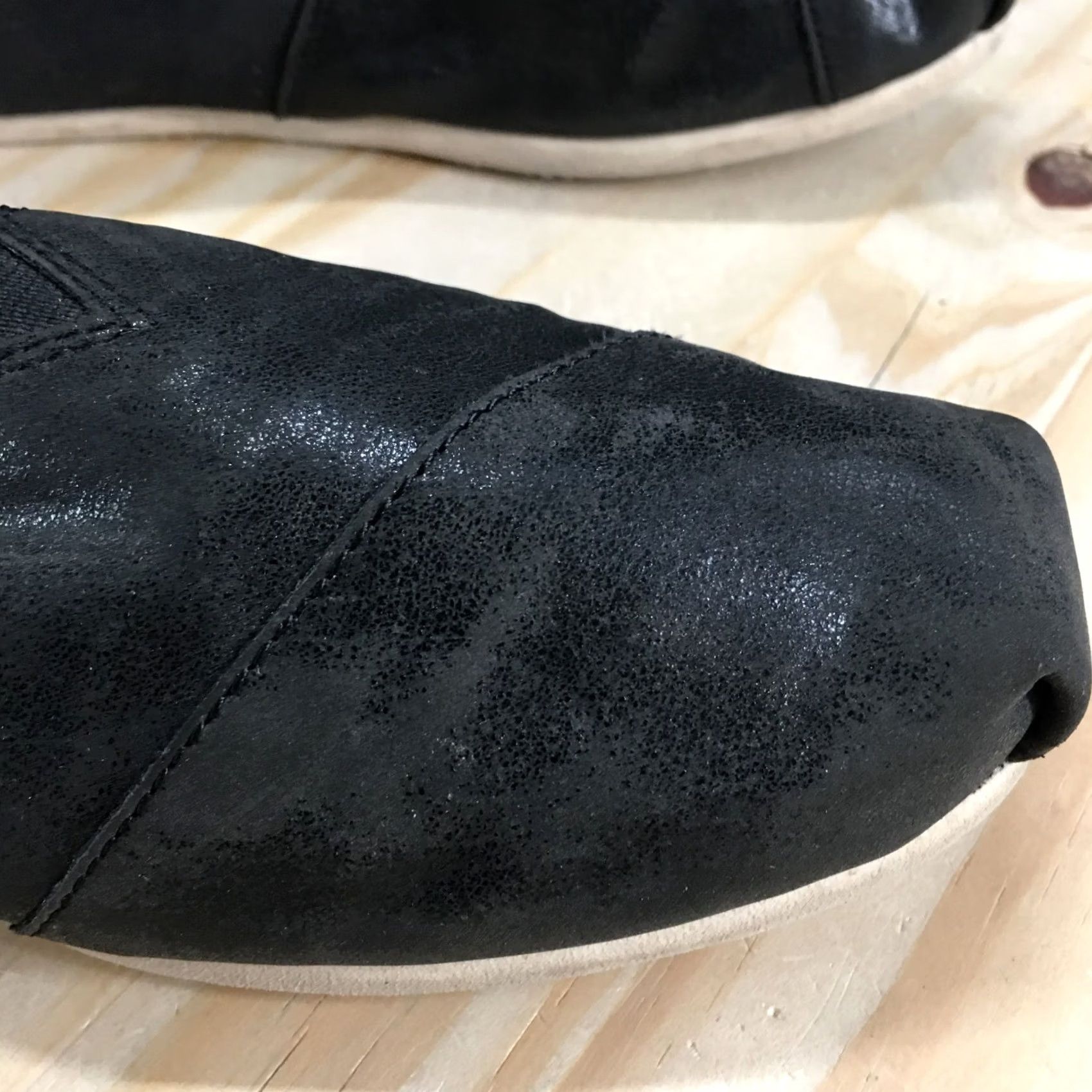Toms TOMS Alpargata Slip On Women’s 9 Black Casual Low Top Round Toe Shoes Size M / US 6-8 / IT 42-44 - 4 Thumbnail