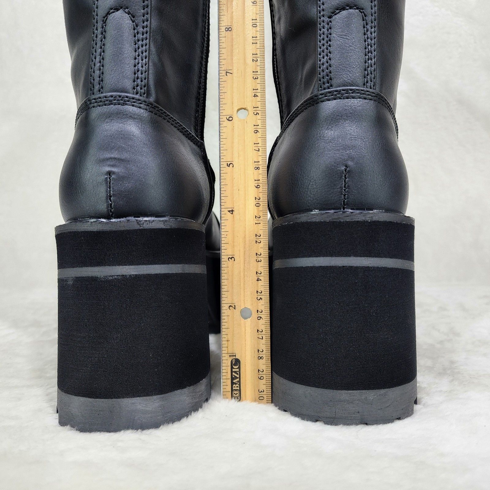 Demonia Cult DEMONIA Ranger Goth Lumberjack Biker Mens Platform Knee Boot Size US 8 / EU 41 - 7 Thumbnail