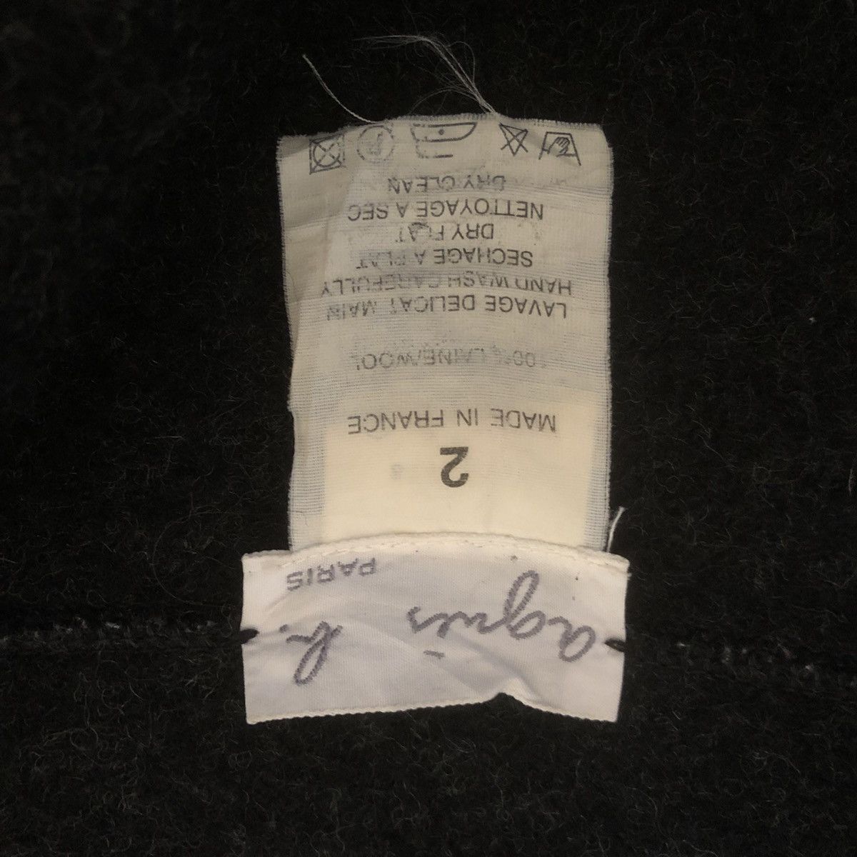 agnes b. Agnes B Laine Wool Zipper Jacket Size XS / US 0-2 / IT 36-38 - 7 Thumbnail