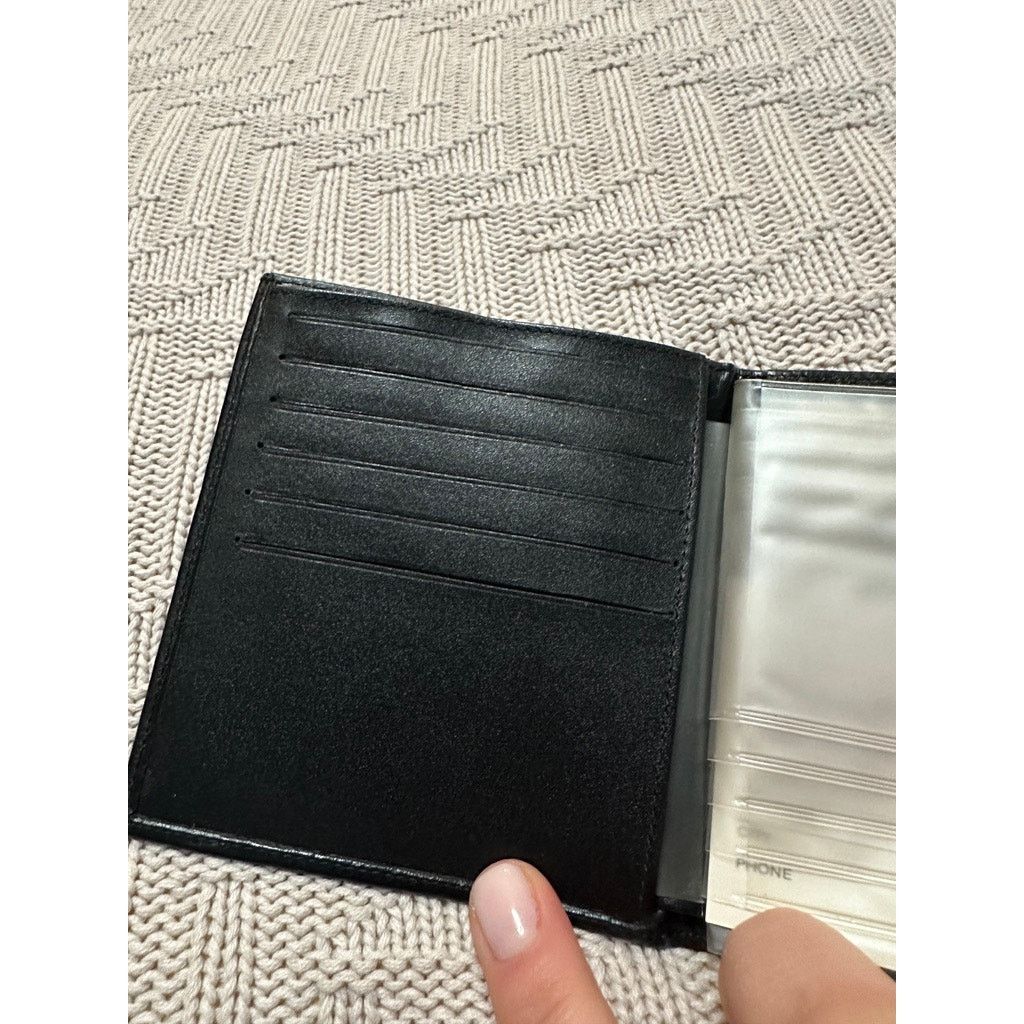Other Vintage Prince Gardner black leather woven folded wallet NWT Size ONE SIZE - 6 Thumbnail