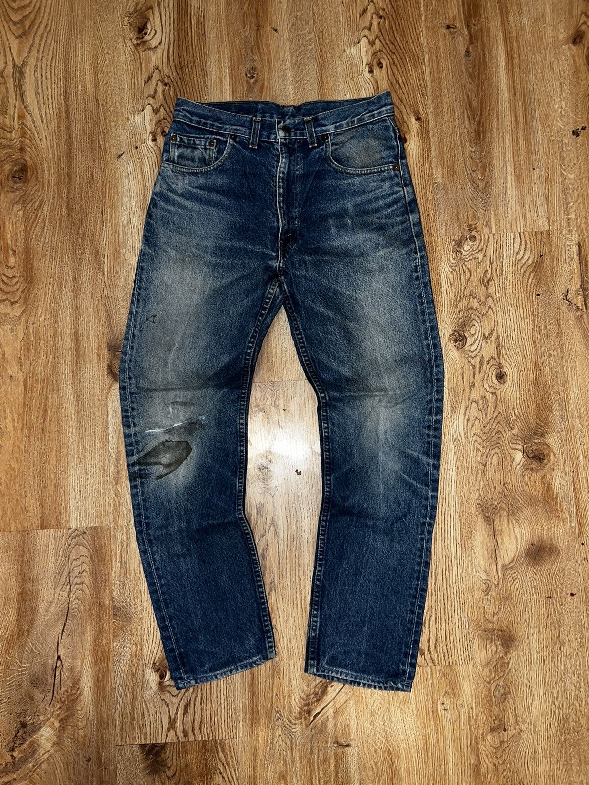 Levi's × Vintage Vintage Distressed Levis 501 Faded Blue Jeans Vintage Size US 32 / EU 48 - 6 Thumbnail