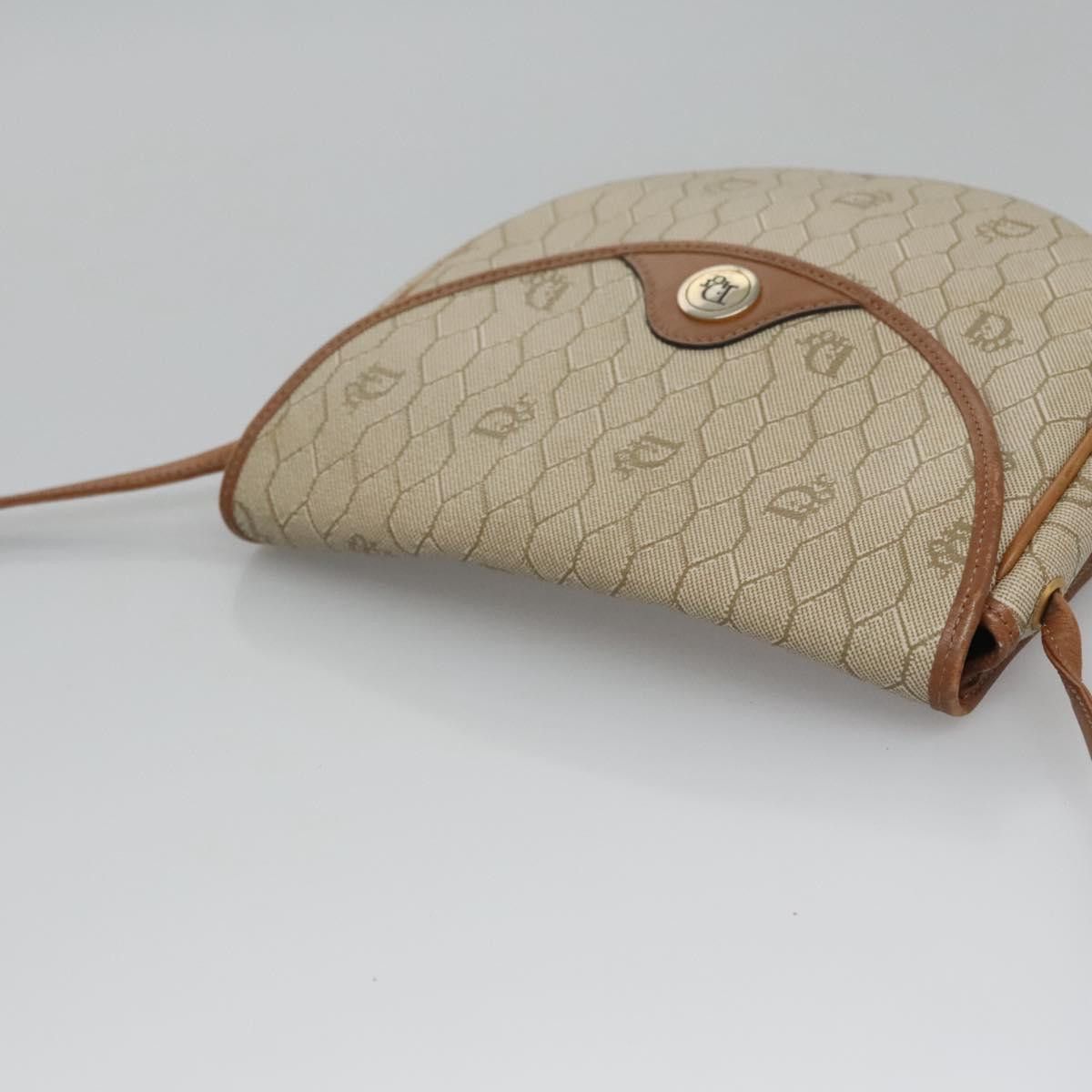 Dior DIOR Honeycomb Canvas Shoulder Bag Pvc Beige Gold Size ONE SIZE - 7 Thumbnail