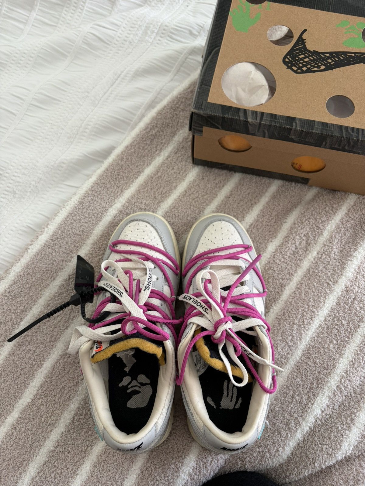 Nike × Off-White Off-White Nike Dunk Low Lot 30 Men’s 6.5 Size US 6.5 / EU 39-40 - 3 Thumbnail