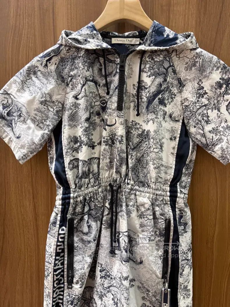 Dior Dior Zoo Jungle Series Hooded Dress Size XS / US 0-2 / IT 36-38 - 3 Thumbnail