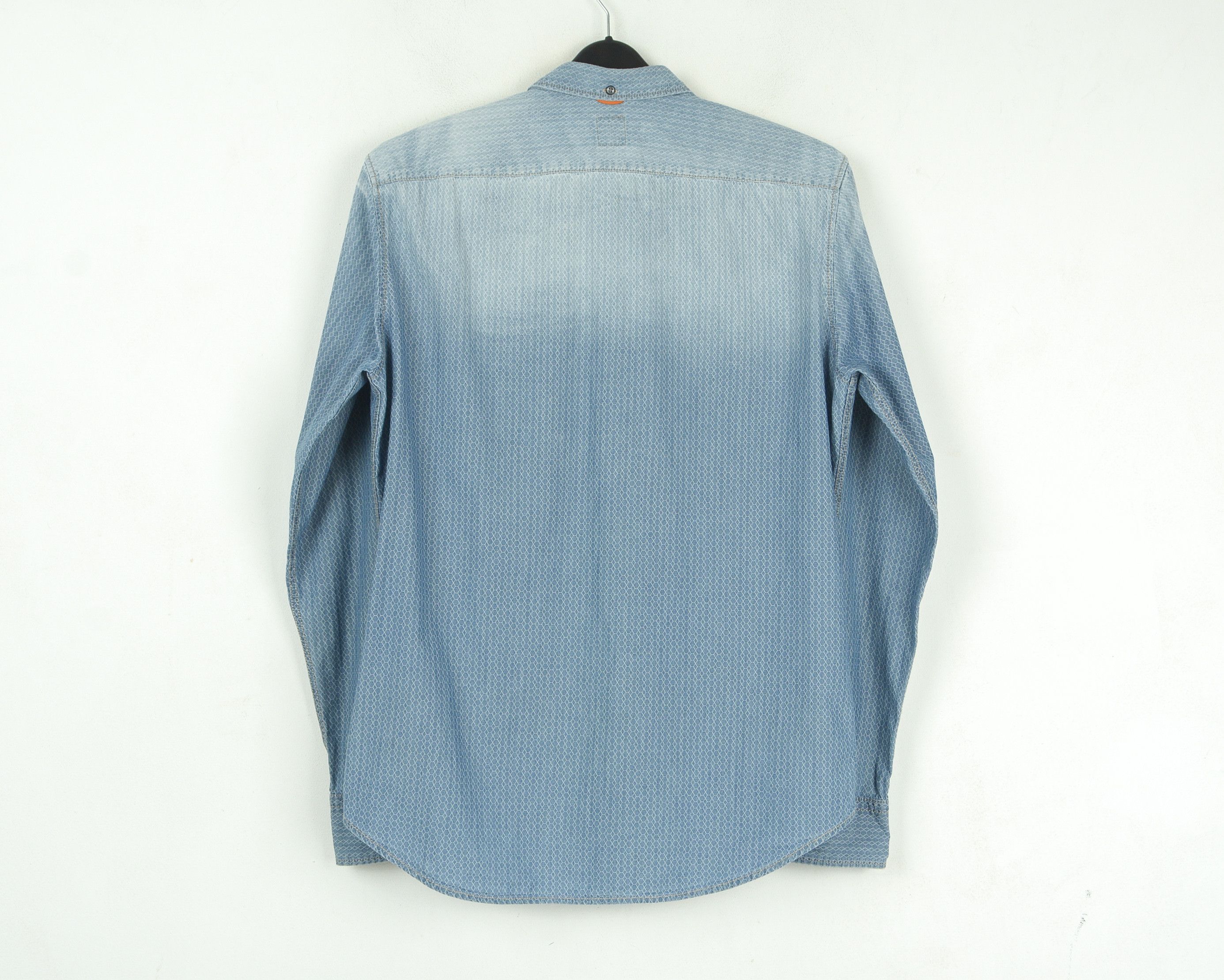 Hugo × Hugo Boss Orange Label Shirt Casual Formal Long Sleeved Top Honeycomb Size US M / EU 48-50 / 2 - 4 Thumbnail