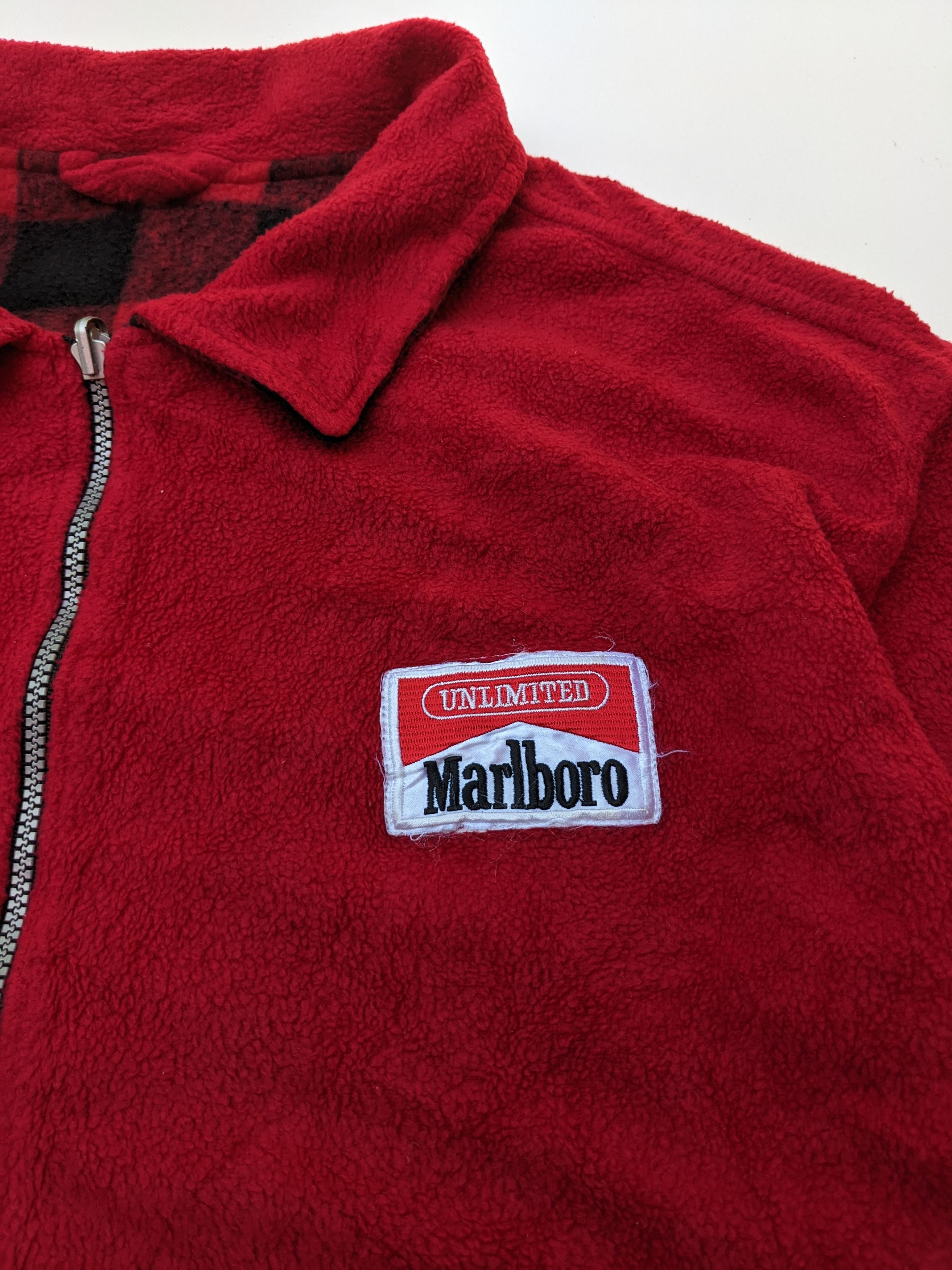 Marlboro Vintage Malboro halfzipper reversible jacket Size US XL / EU 56 / 4 - 3 Thumbnail