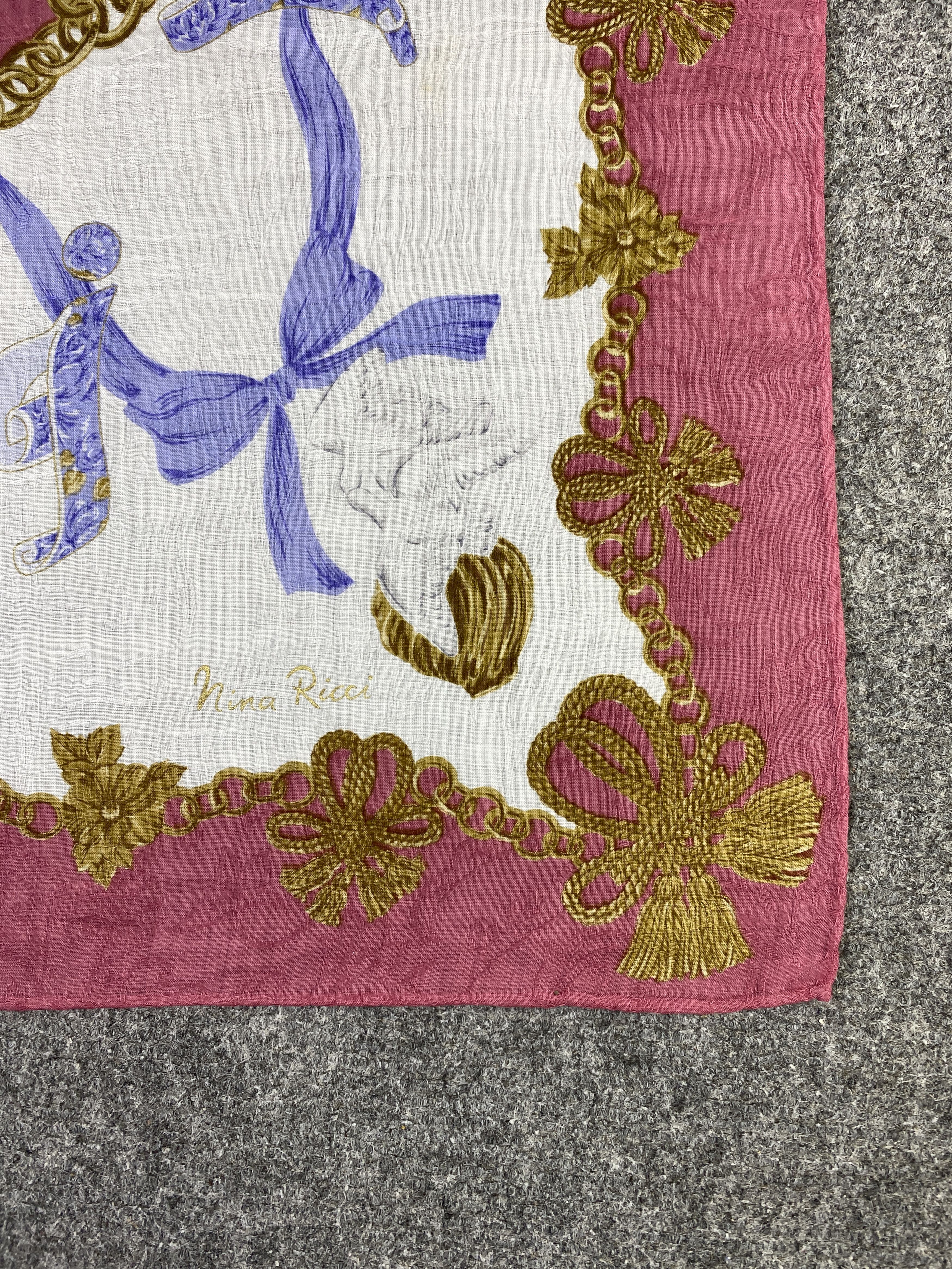 Other Vintage Nina Ricci Handkerchief / Neckerchief KT0154 Size ONE SIZE - 6 Thumbnail