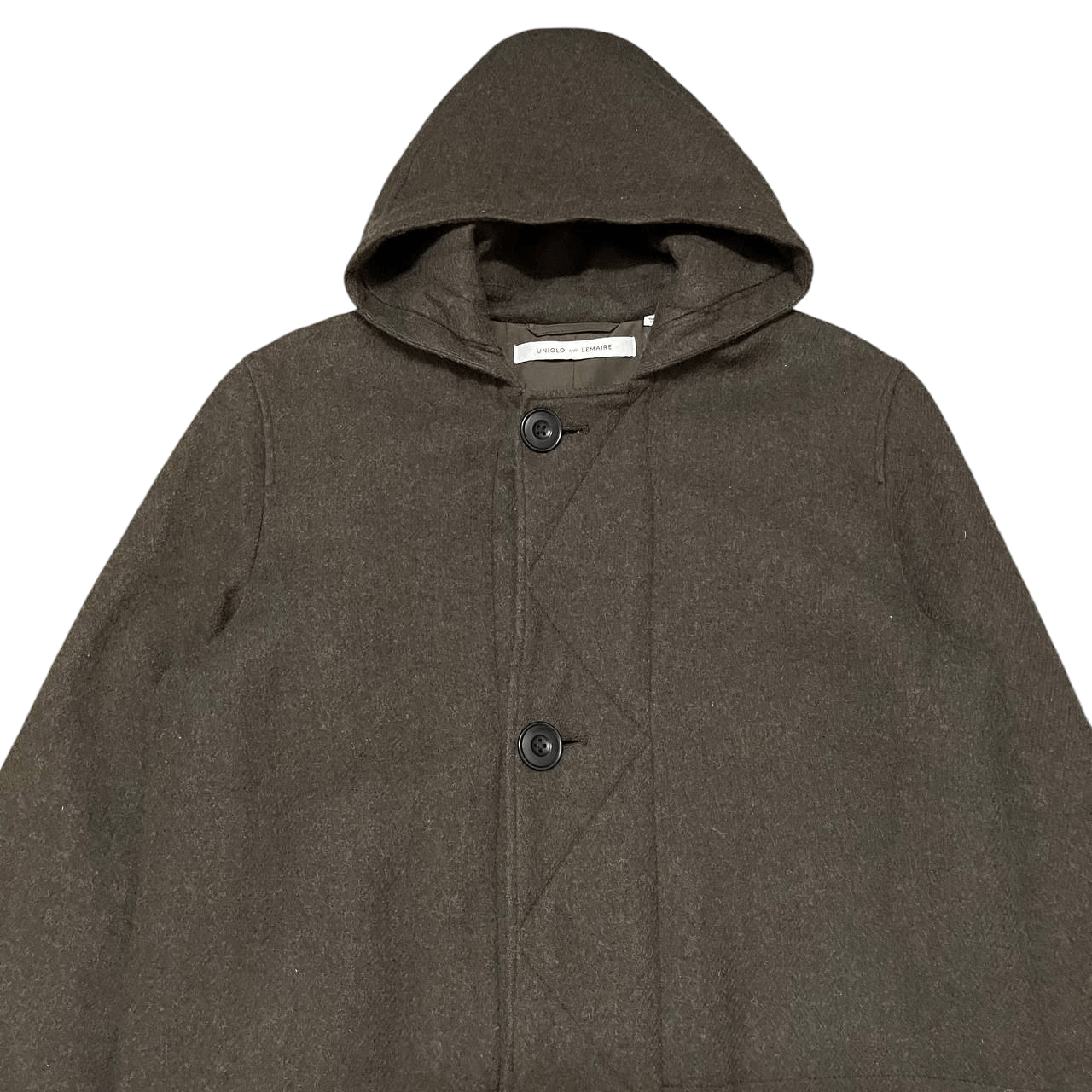 Lemaire × Uniqlo Uniqlo and Lemaire Wool Hooded Long Coat Size US M / EU 48-50 / 2 - 2 Thumbnail