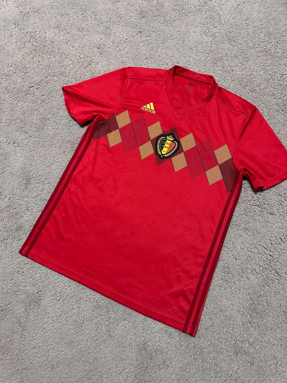 Adidas Belgium Adidas 2018 Football Shirt Soccer Jersey Size US L / EU 52-54 / 3 - 2 Thumbnail