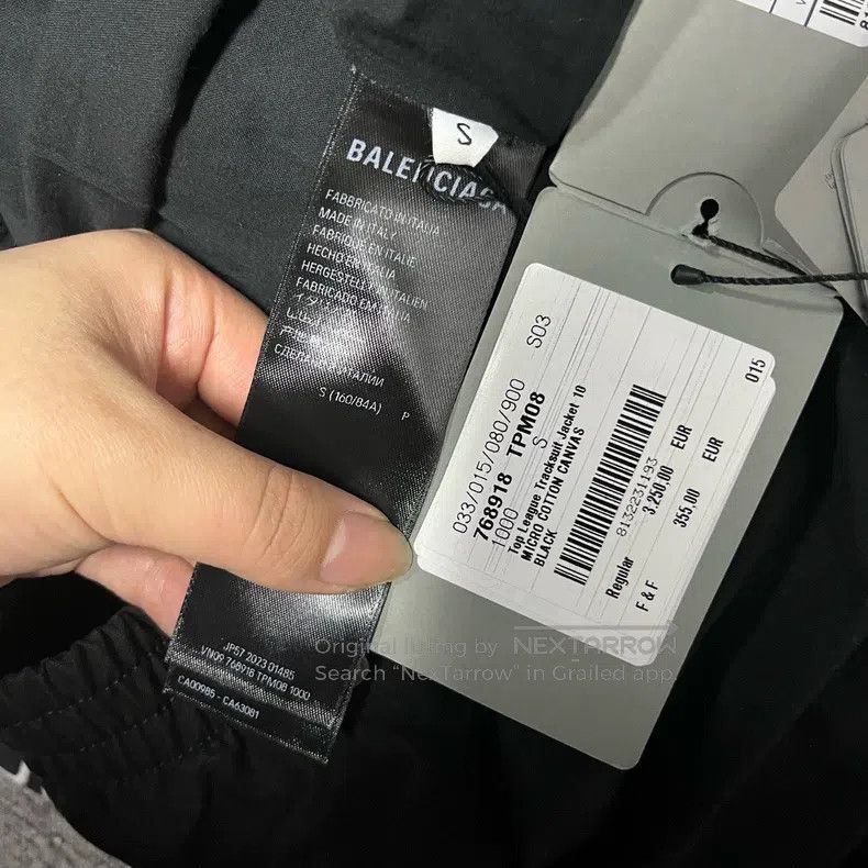 Balenciaga Balenciaga Black Letter Logo Pattern Printed Collar Size US S / EU 44-46 / 1 - 7 Thumbnail