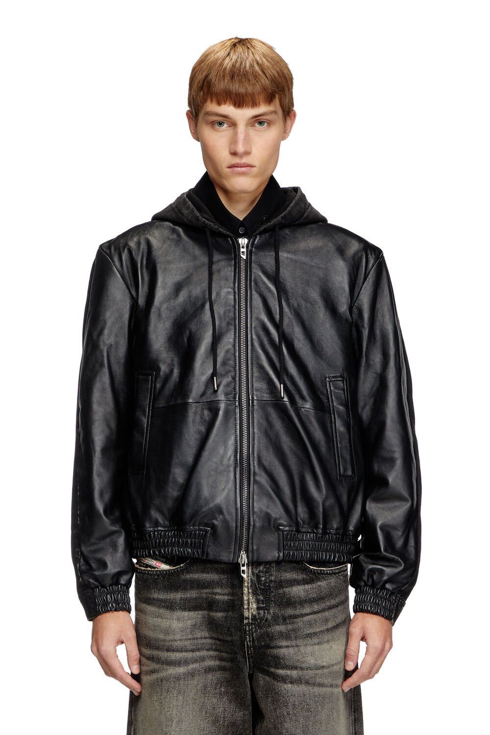 Diesel Vintage 80s 90s Leather Jacket XS/S | eBay