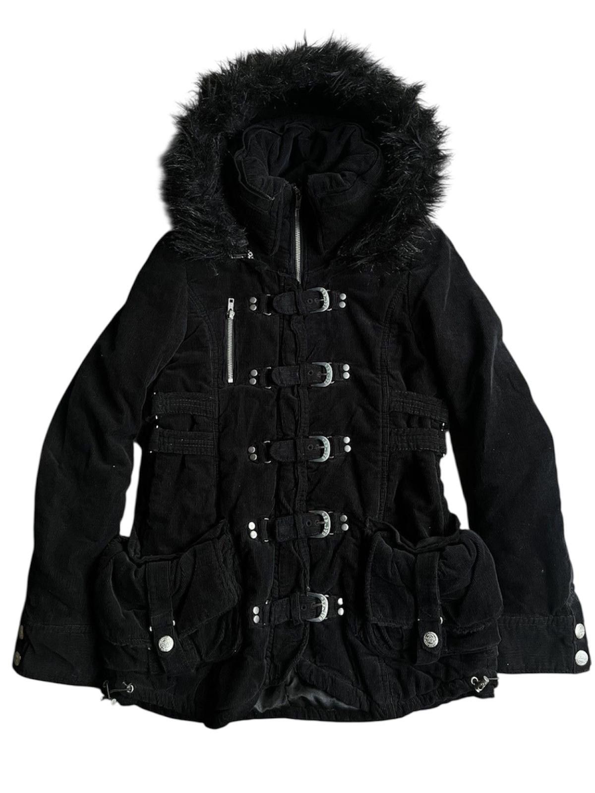 Le Grande Bleu (L.G.B.) Vintage Backs Gothic Bondage Boa Fur Hooded Jacket Size US M / EU 48-50 / 2 - 1 Thumbnail