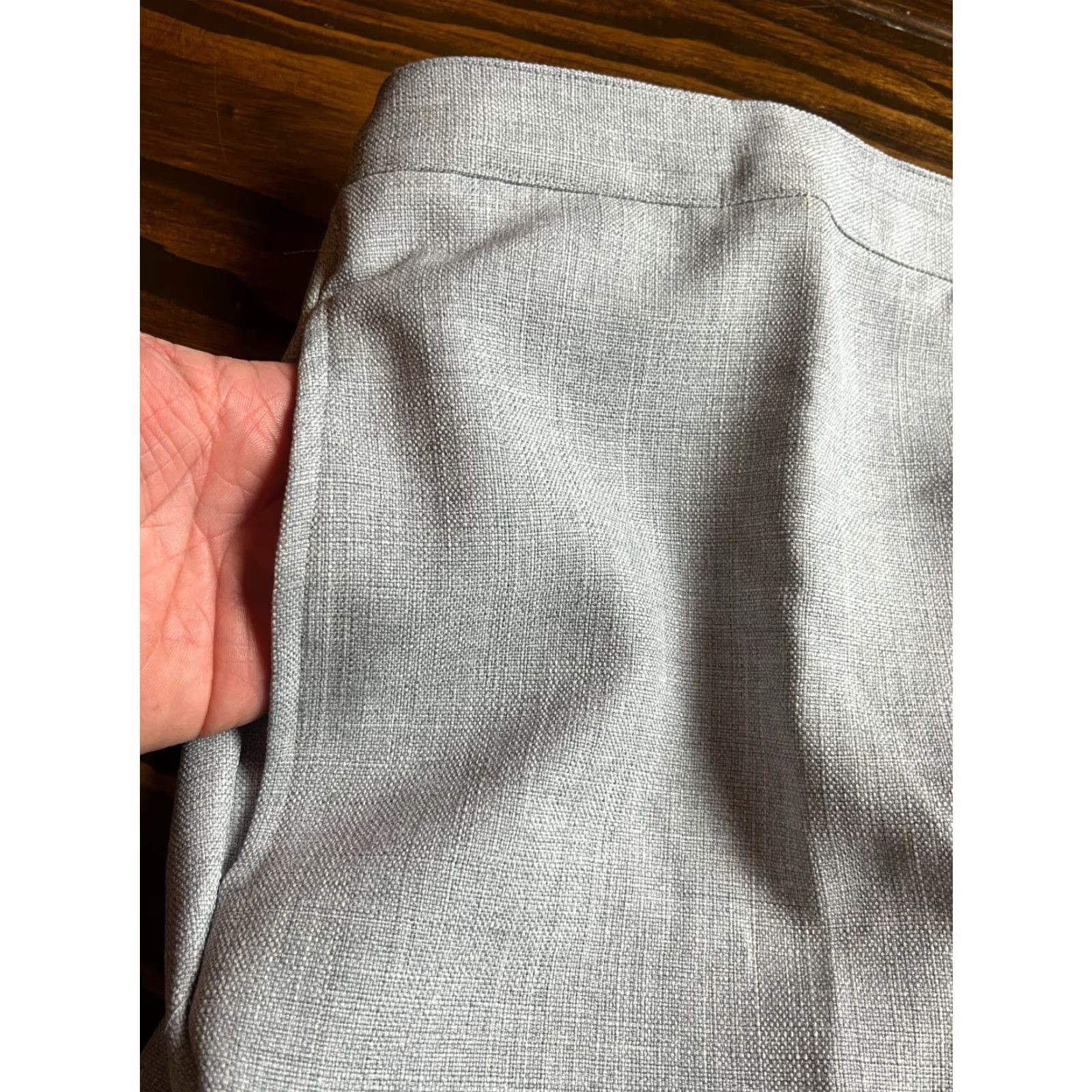 Vintage Alfred Dunner Pants Womens 14 Gray Classic Fit Elastic Waist Proportioned Shorts Size 36" / US 14 / IT 50 - 3 Thumbnail
