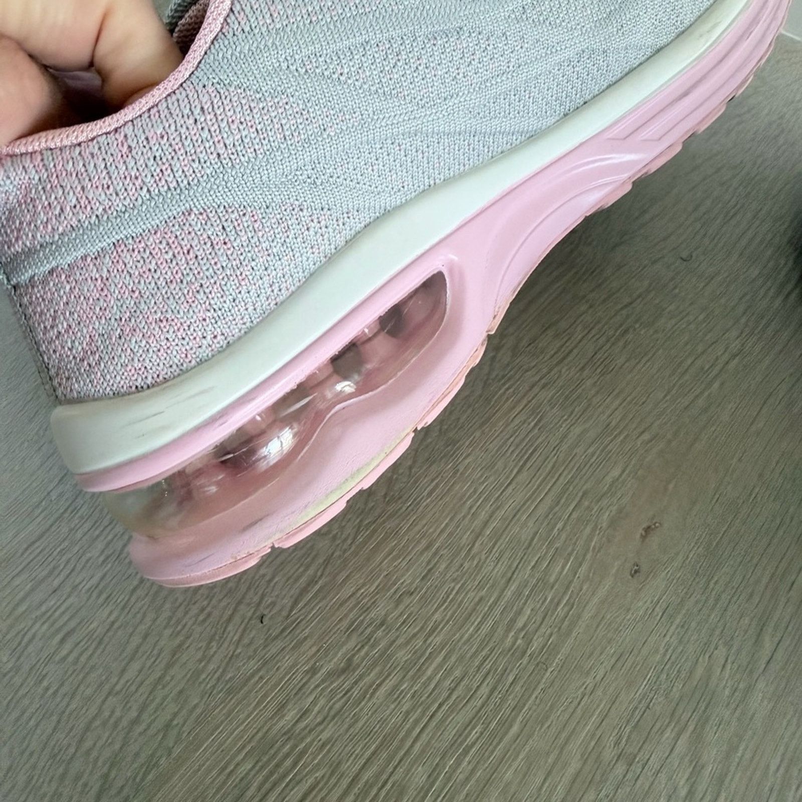 Other Women's Gray and Pink Knit Comfortable Sneakers size 7,5 Size US 7.5 / IT 37.5 - 15 Thumbnail