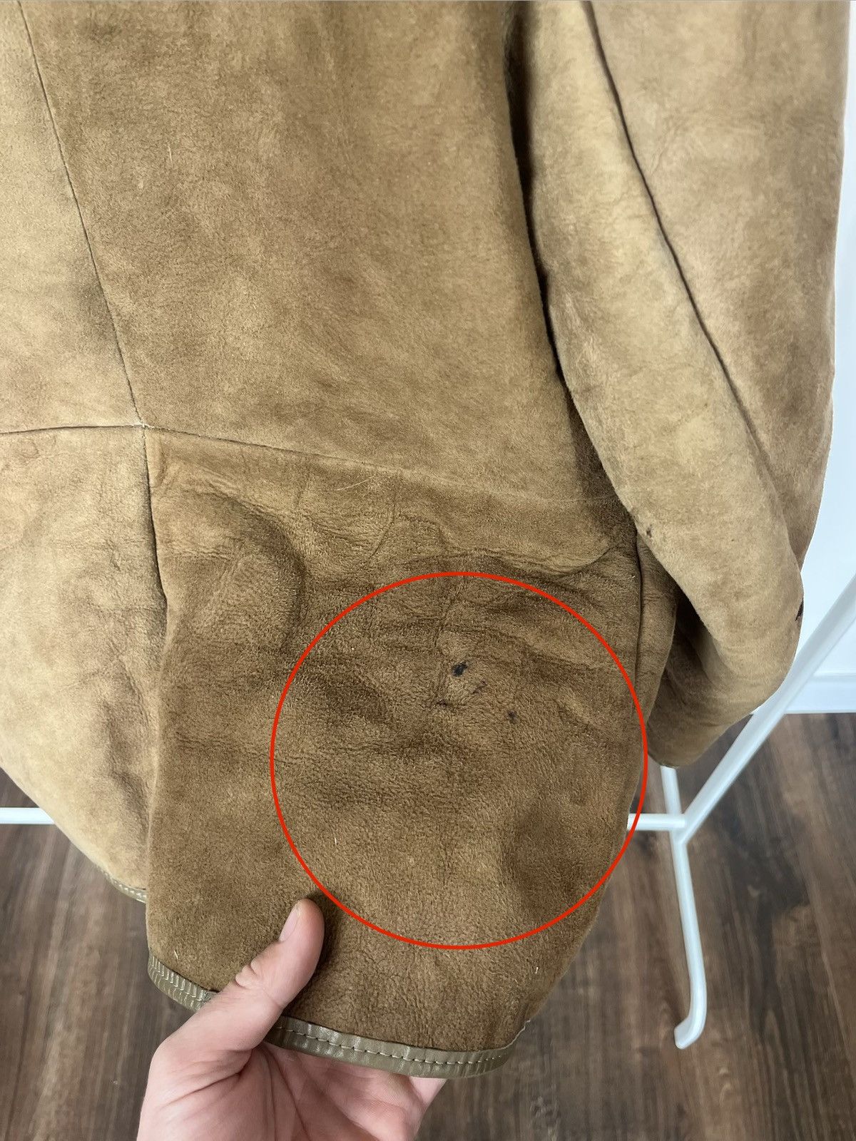 Other Vintage Shearling Sheepskin Coat Brown Real Fur Jacket UK Size M / US 6-8 / IT 42-44 - 17 Thumbnail