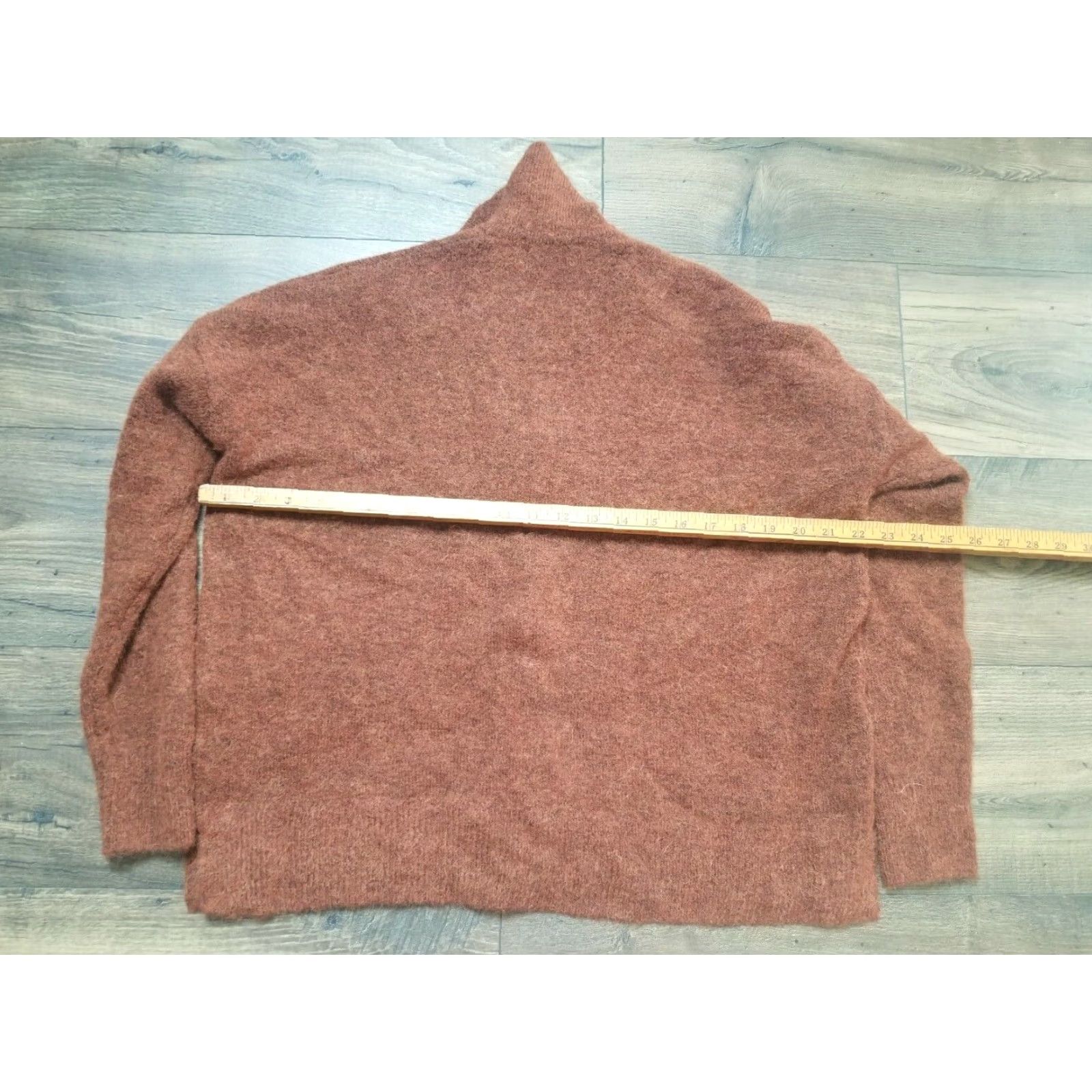 Madewell VINTAGE Madewell Women's Sweater Cardigan Long Sleeve Fall Spring Winter Size S Brown Alpaca Wool Blend Knit Size S / US 4 / IT 40 - 2 Thumbnail