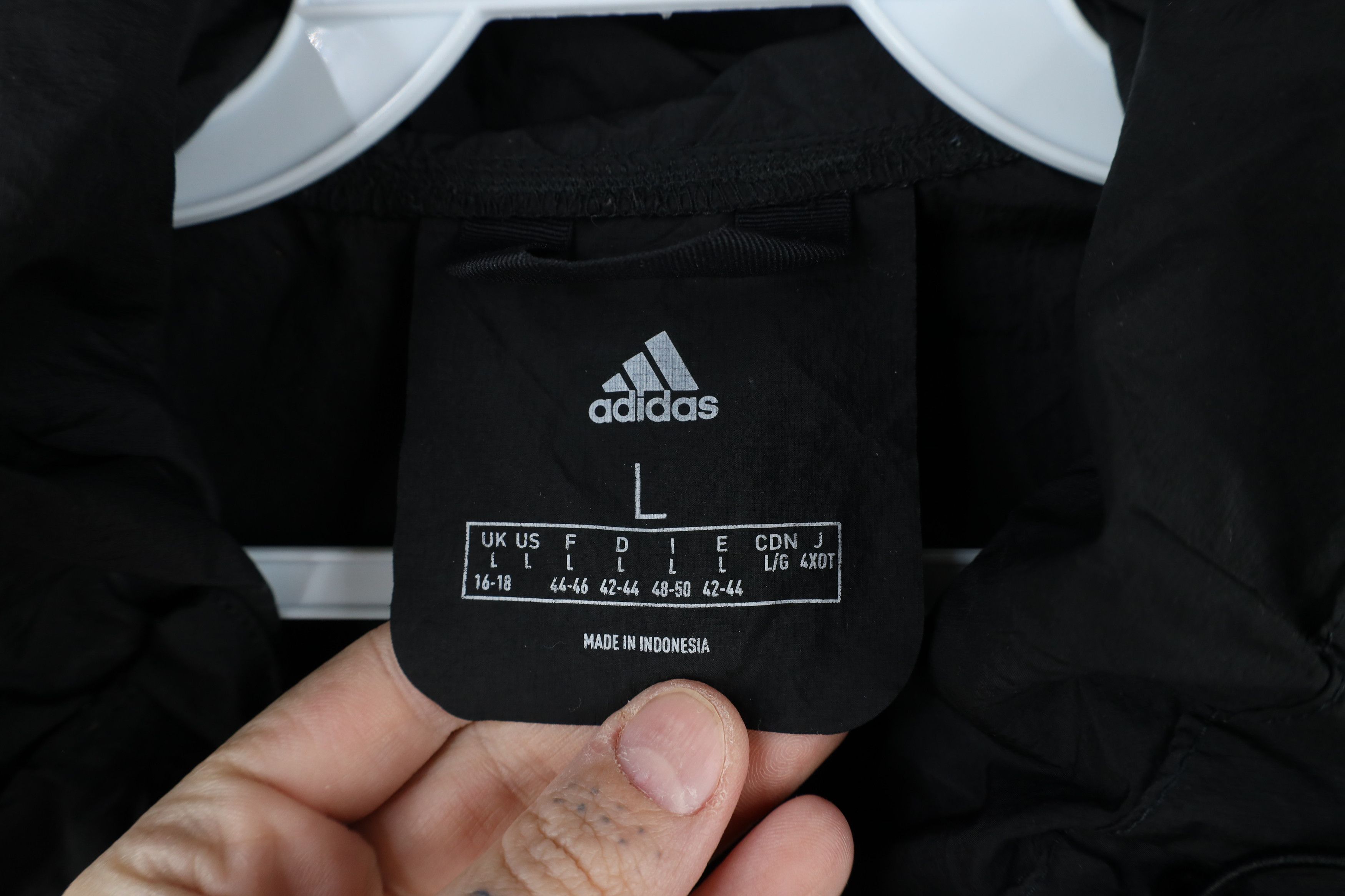 Adidas × Vintage Retro Adidas Baggy Cropped Fit Hooded Windbreaker Jacket Size L / US 10 / IT 46 - 8 Thumbnail