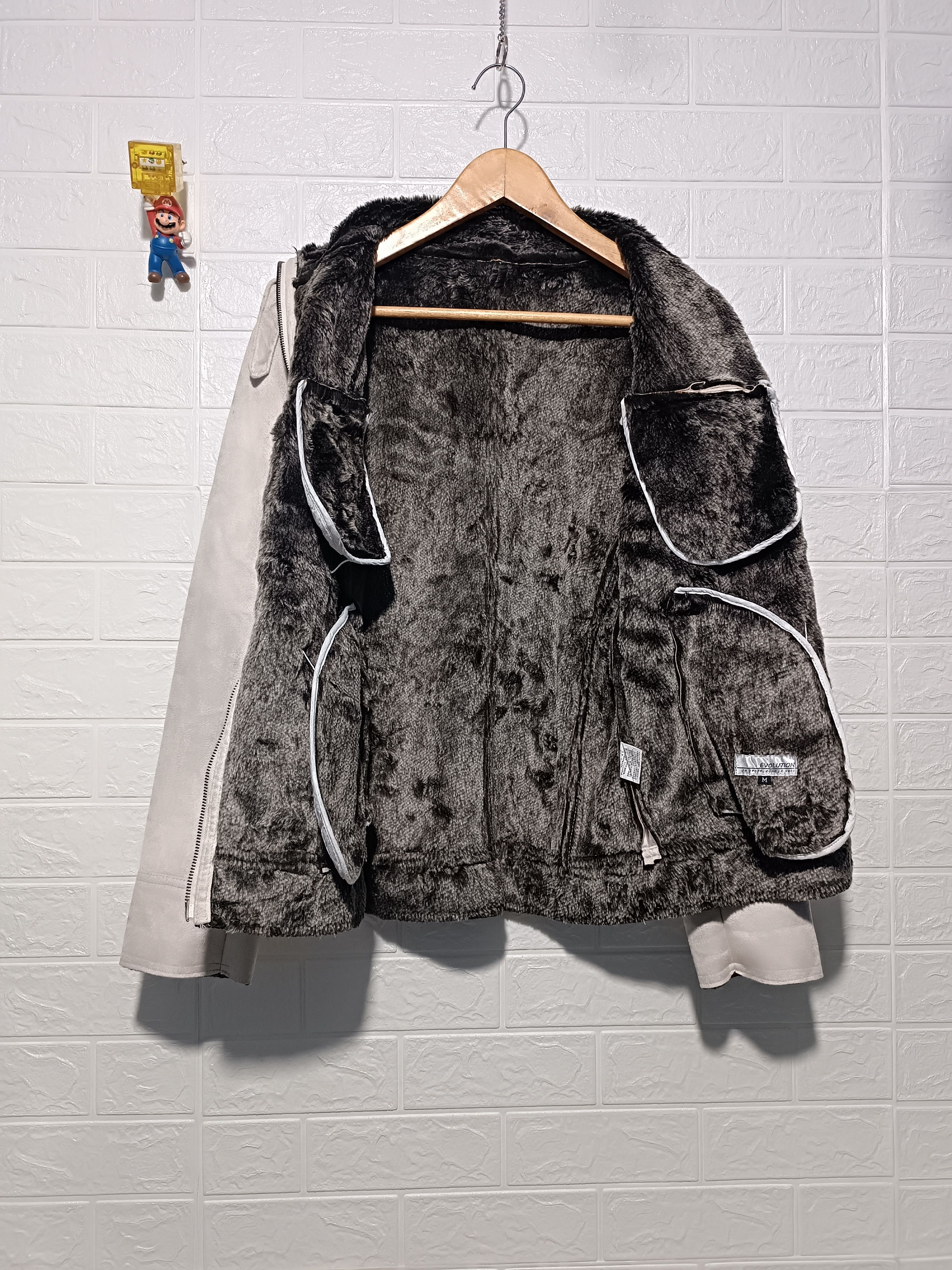 Japanese Brand Japanese Faux Fur Biker Winter Jacket Ifsixwasnine Style Size US M / EU 48-50 / 2 - 6 Thumbnail
