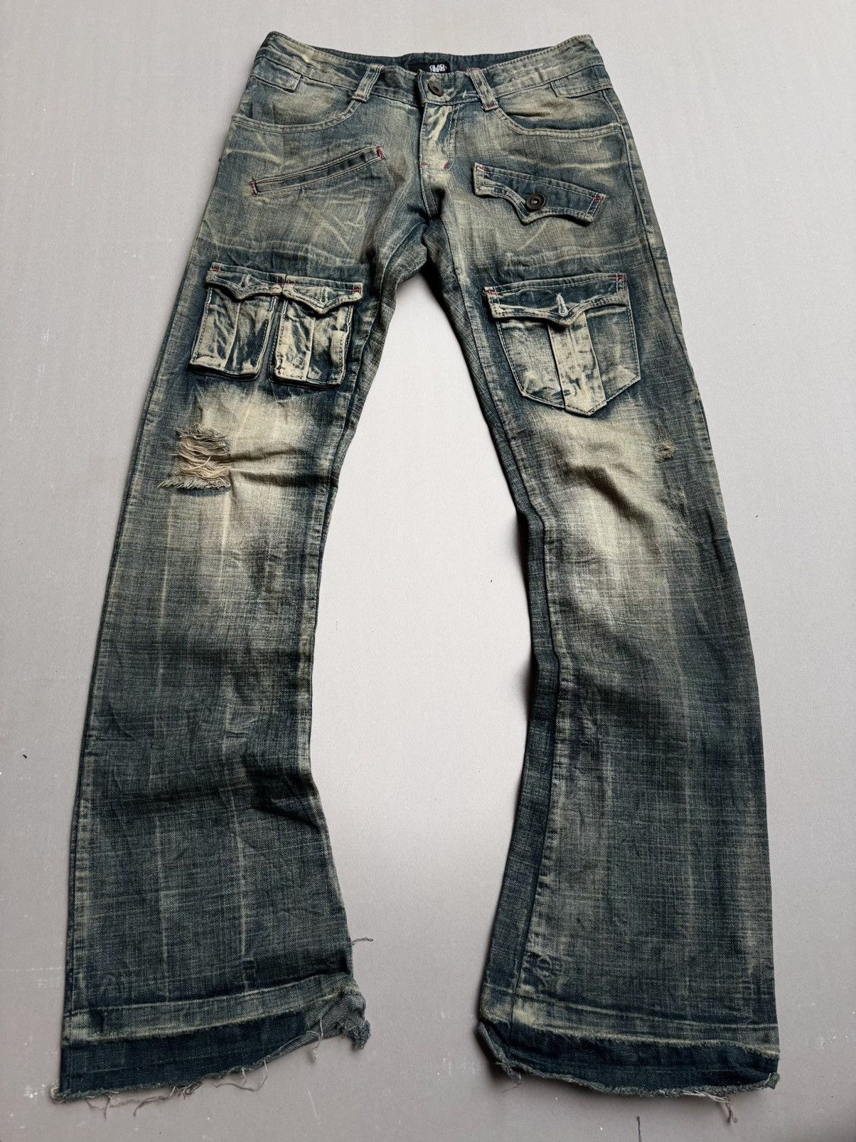 Japanese Brand Glad news flare jeans Size US 29 - 1 Thumbnail