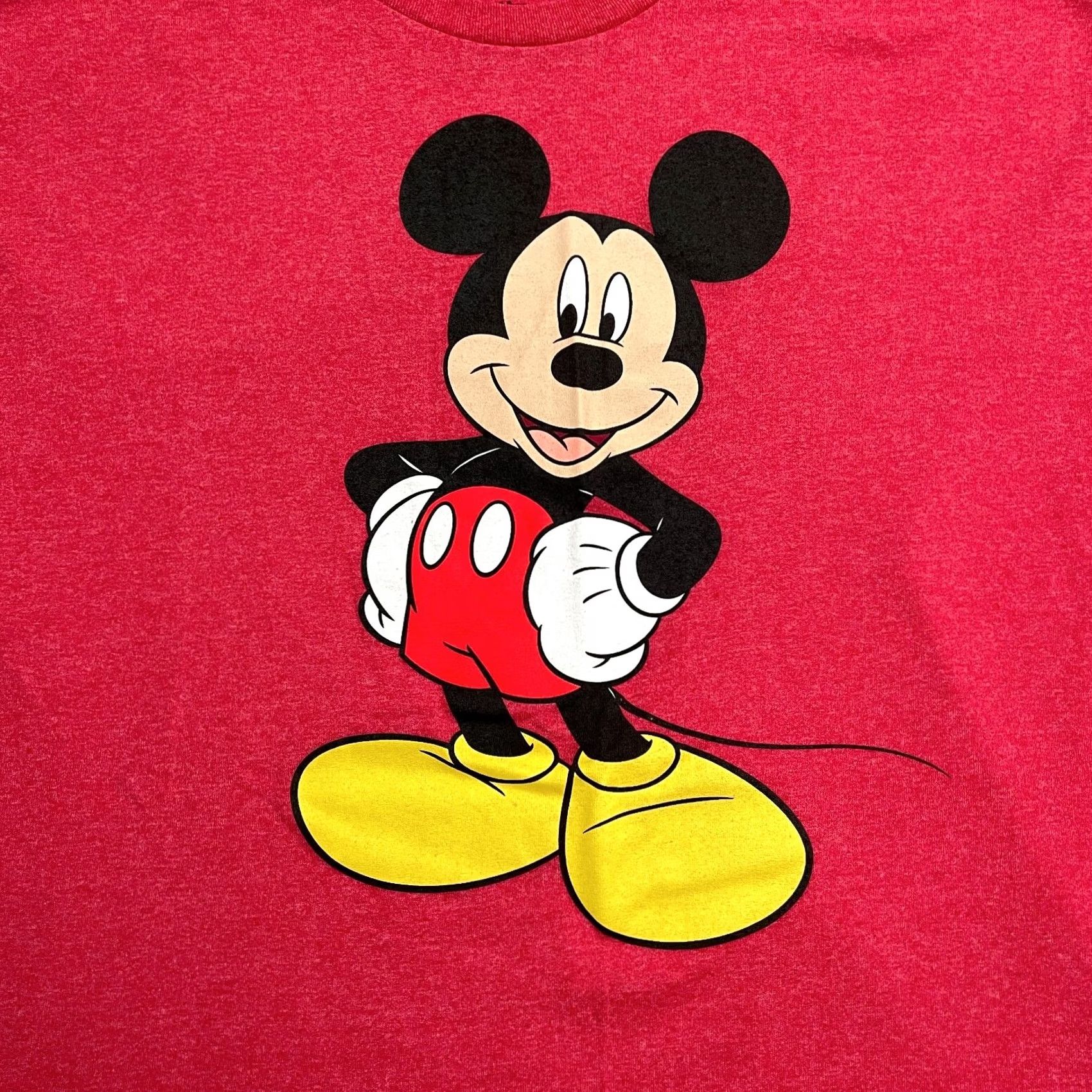 Disney Disney Mickey Mouse Graphic T-Shirt Mens XL Red Crew Neck Short Sleeve Tee Top Size US XL / EU 56 / 4 - 3 Thumbnail