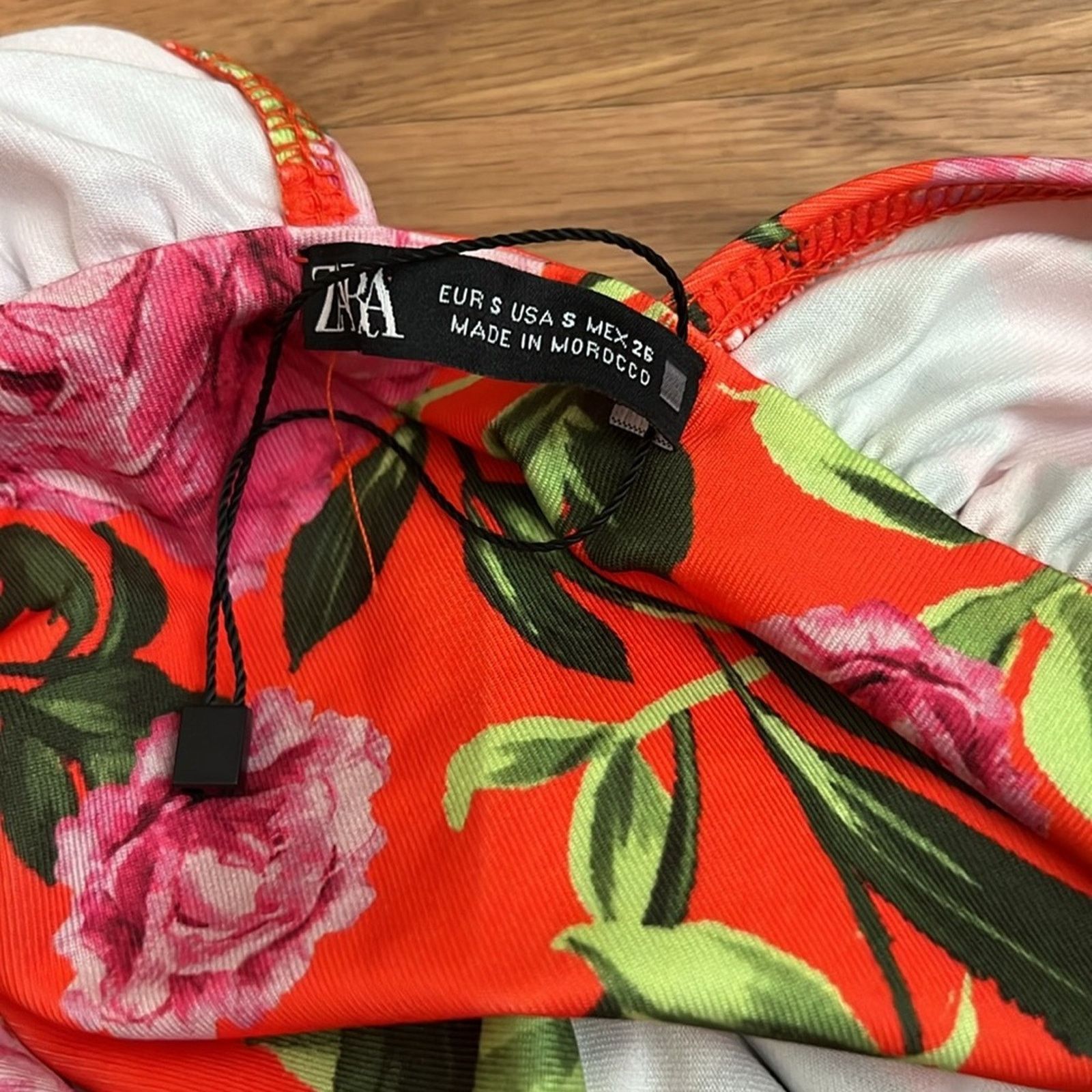 Zara Zara Draped Floral Print Bodysuit Size S / US 4 / IT 40 - 10 Thumbnail