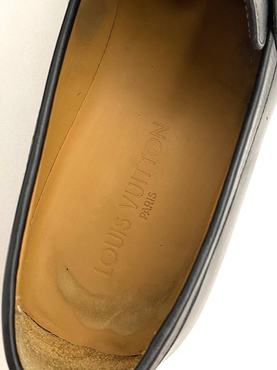 Louis Vuitton Louis Vuitton LV Black Leather Classic Loafer Dress Shoes Size US 9.5 / EU 42-43 - 11 Thumbnail