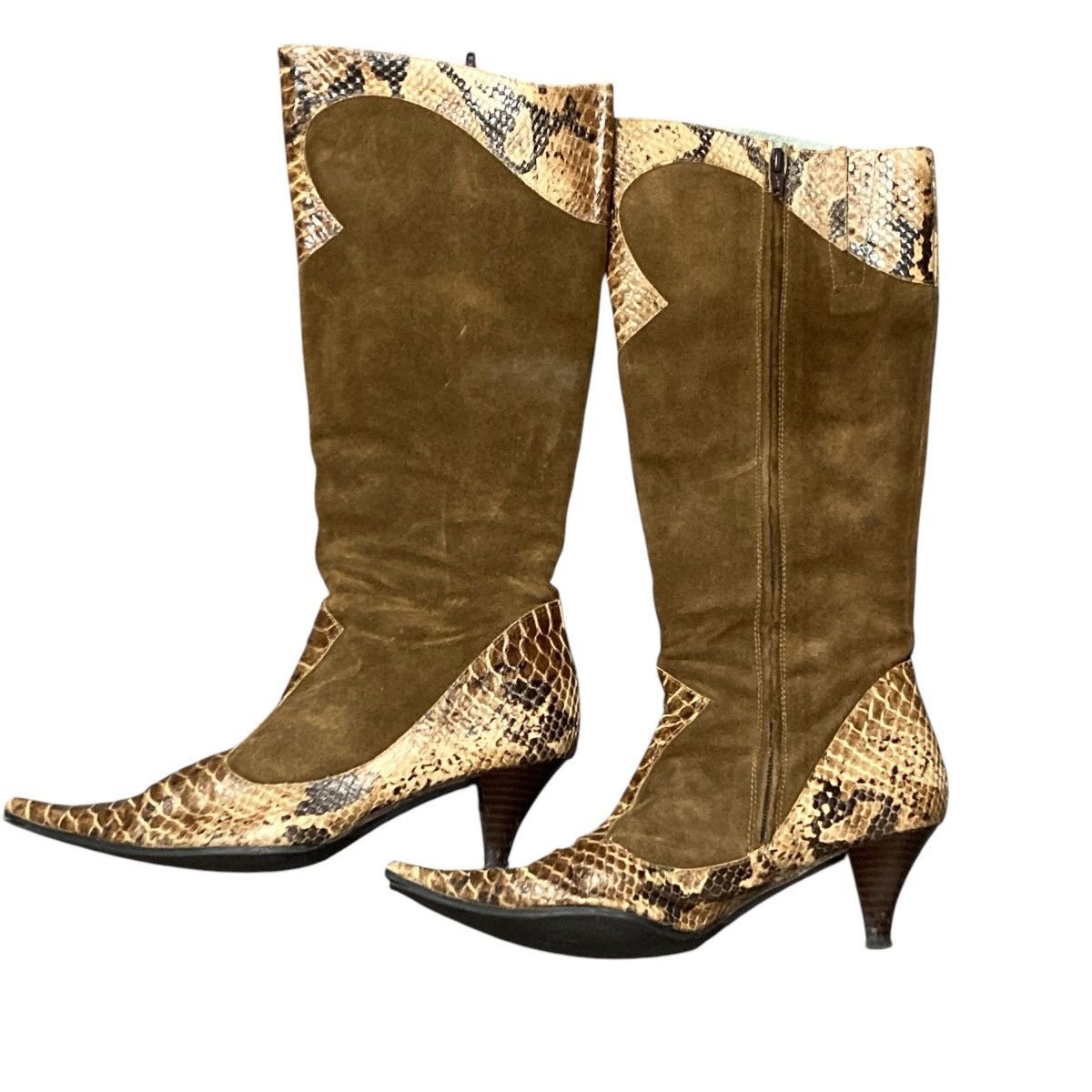 Japanese Brand Avant garde cobra style leather vintage y2k boots Size US 9 / IT 39 - 3 Thumbnail