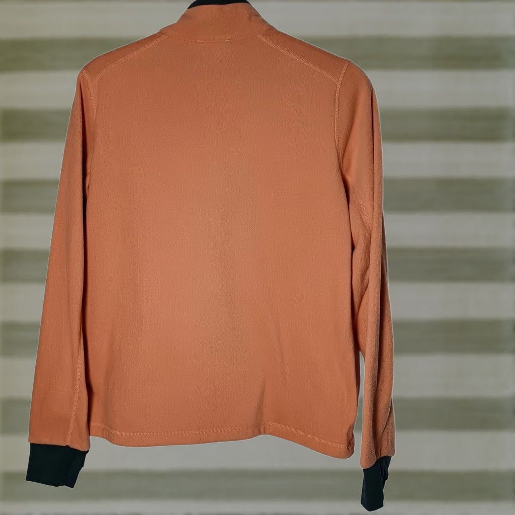 Merrell Merrell Fleece Shirt Jacket Women Medium Orange Pocket Thumb holes 1/4 Zip Hiking Camp Outdoors Merrell Shirt Jacket Womens M Orange Size M / US 6-8 / IT 42-44 - 1 Thumbnail