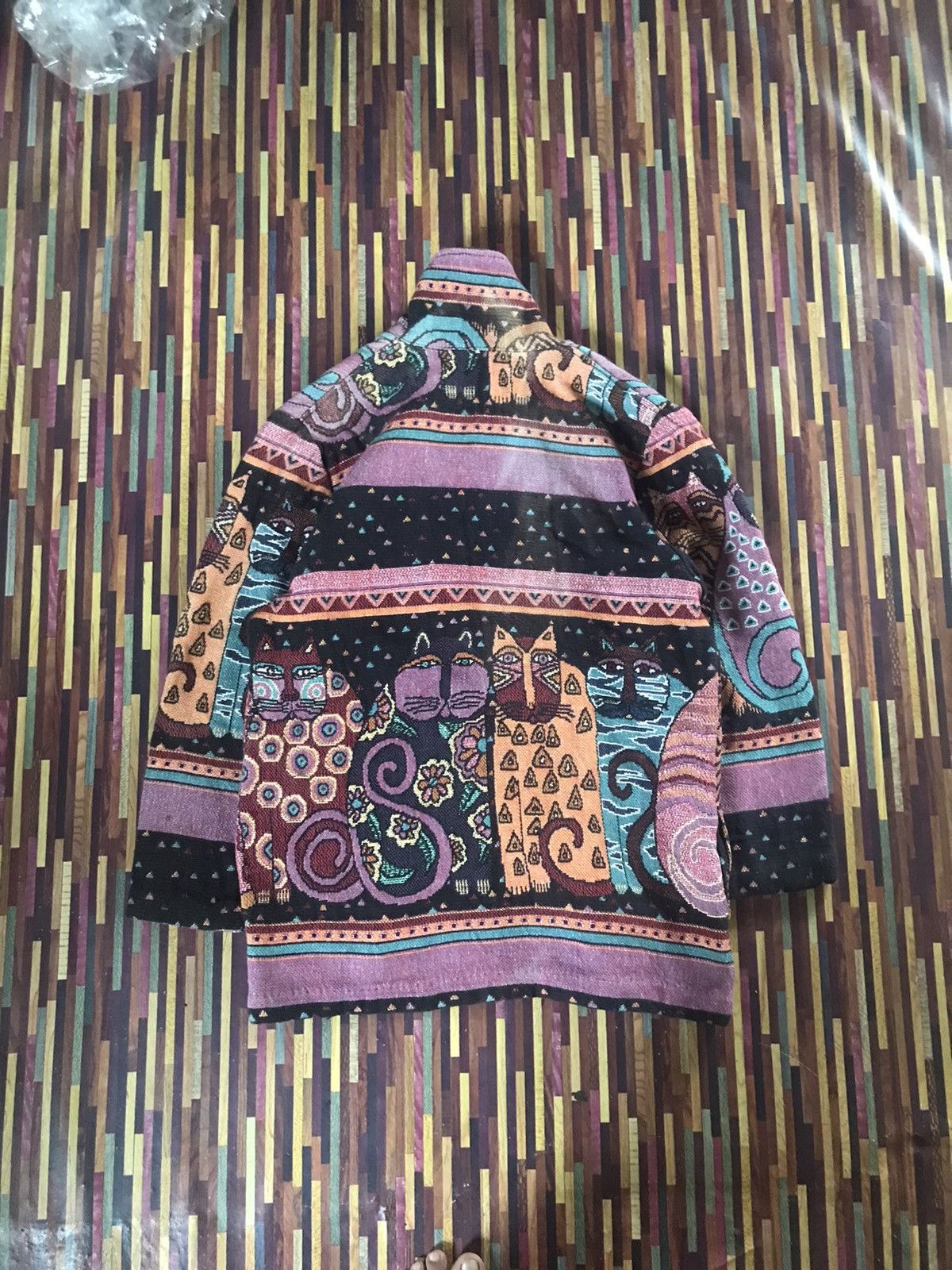 Art Comes First VTG 90’s Cat Embroidered Novelty Western Boho Blazer Jacket Size US M / EU 48-50 / 2 - 6 Thumbnail