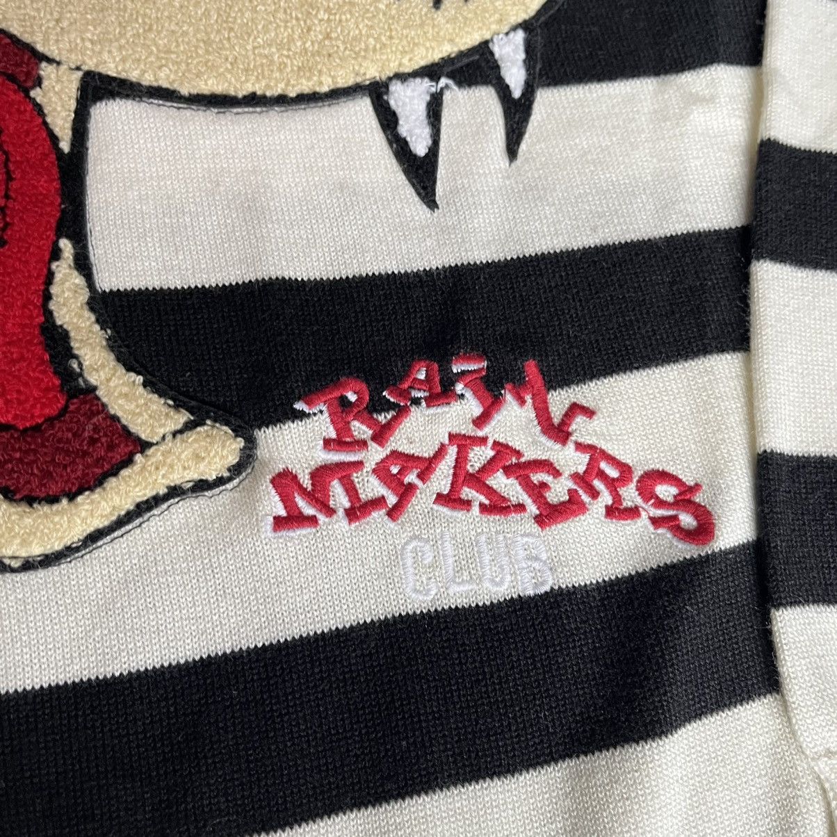Reason Vintage Style Reason Rain Makers Club Patch Striped Sweater Size US M / EU 48-50 / 2 - 3 Thumbnail