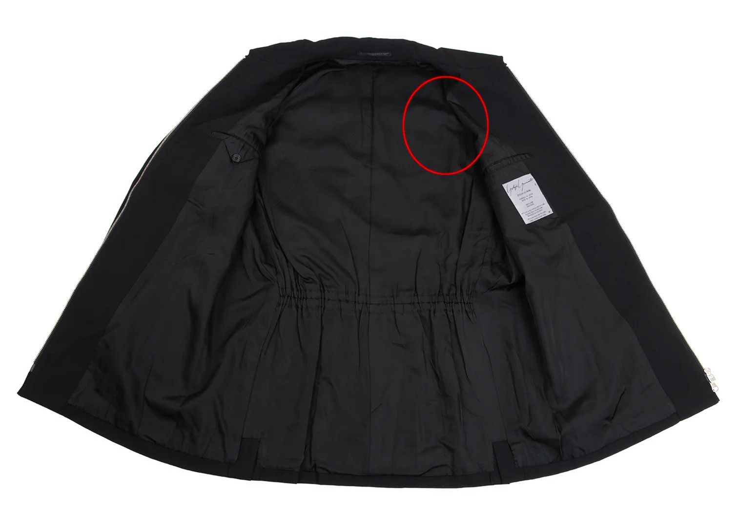 Yohji Yamamoto Yohji Yamamoto Wool Gabardine Jacket Black M Size US M / EU 48-50 / 2 - 9 Thumbnail