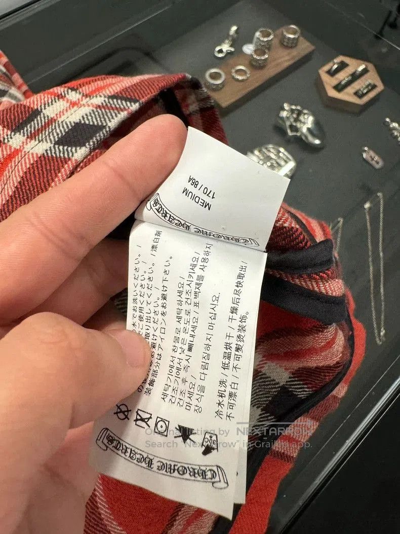 Chrome Hearts Chrome Hearts Red Plaid Shirt Jacket-yf. Size US M / EU 48-50 / 2 - 4 Thumbnail