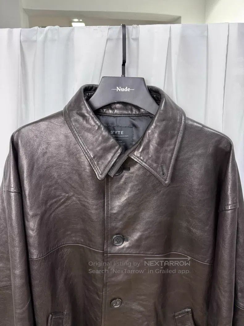 Yohji Yamamoto Yohji Yamamoto Loose fit sheepskin leather jacket| Size US L / EU 52-54 / 3 - 3 Thumbnail