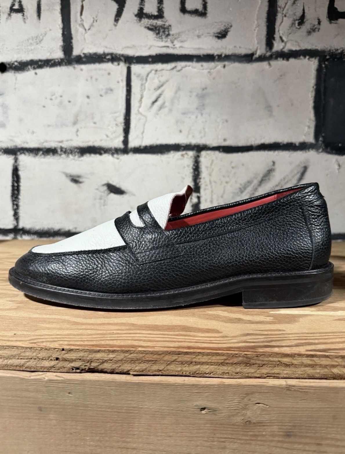 Aime Leon Dore Aime Leon Dore Penny Loafer BLACK / WHITE SS22FD000 Mens 12 Size US 12 / EU 45 - 4 Thumbnail