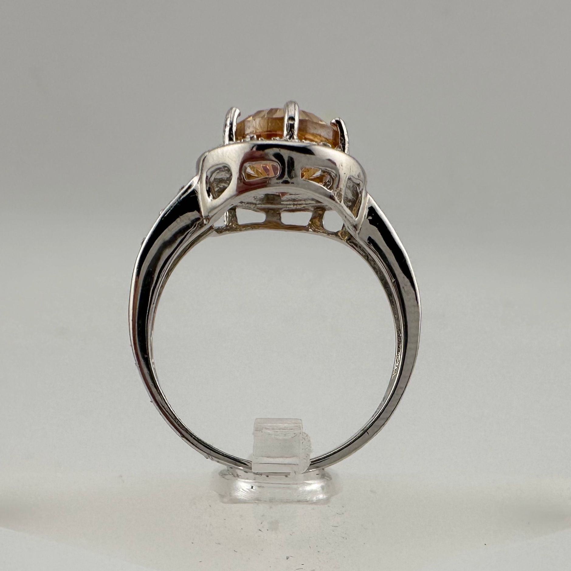 Other Beautiful 2.11 Carat Golden Citrine Ring with Small Diamond Size ONE SIZE - 7 Thumbnail