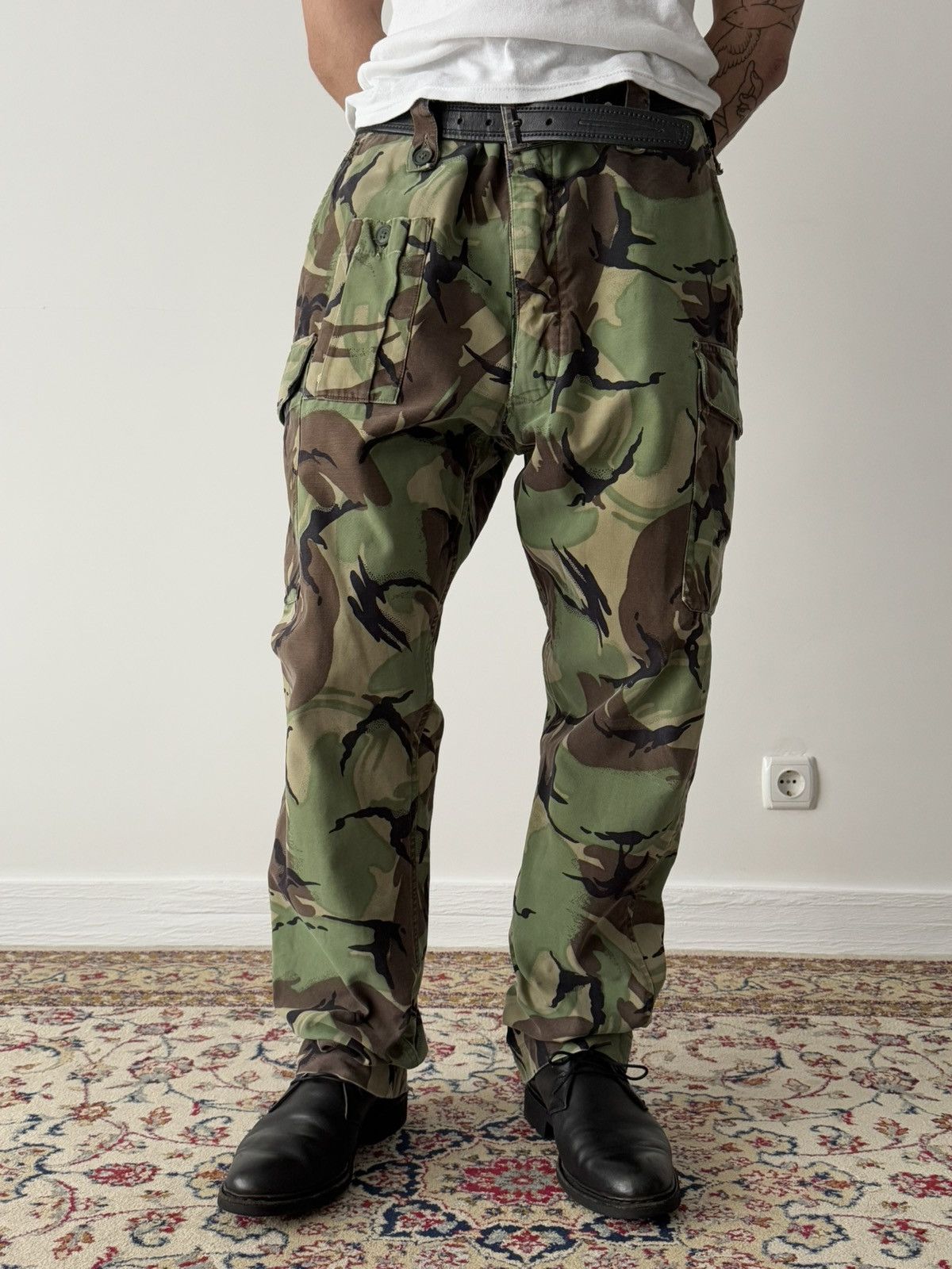 Vintage 1968 Pattern Vintage British Army DPM Camo Combat Suit Size US L / EU 52-54 / 3 - 3 Thumbnail
