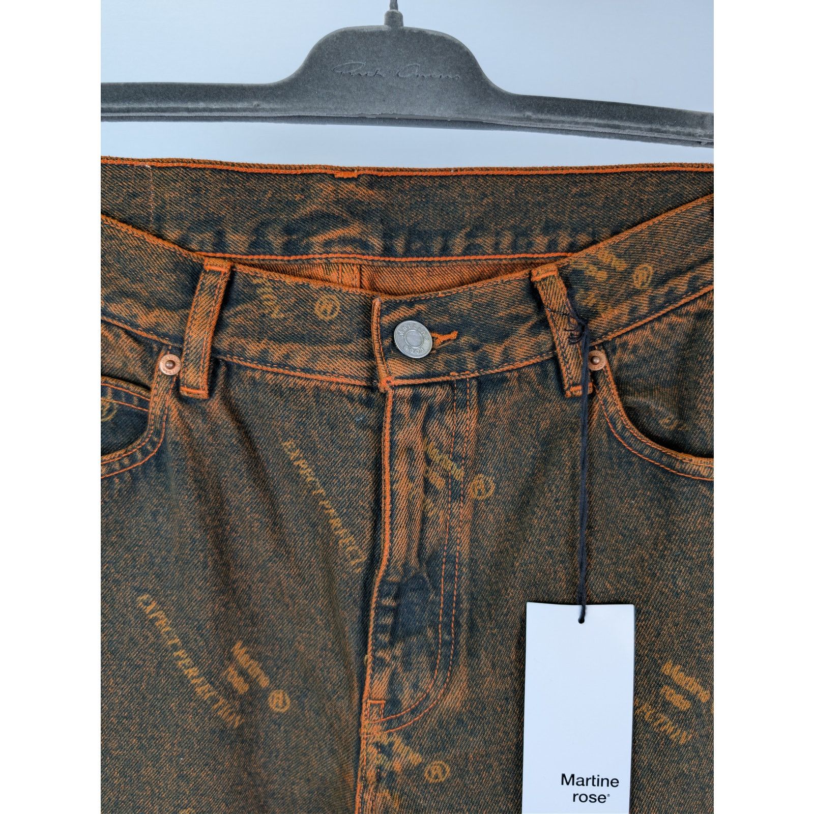 Martine Rose o1rshd1 Relaxed Fit Jean in Orange Laser Size US 32 / EU 48 - 8 Thumbnail