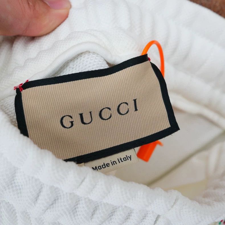 Gucci Gucci SizeXXS White and green color-block braided sports sh Size US 29 - 4 Thumbnail