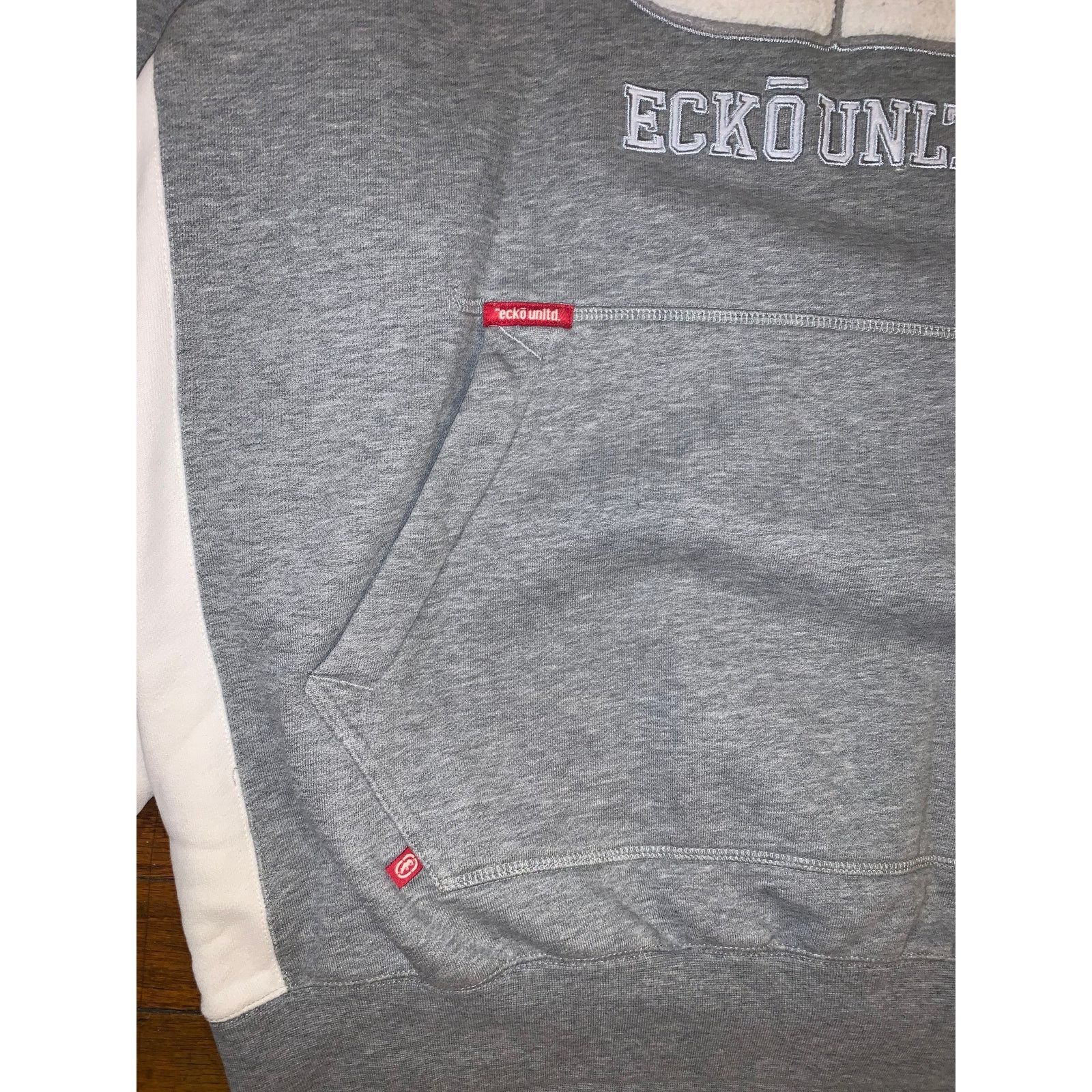 Ecko Unltd. Ecko Unltd Grey Hoodie XL Y2K Streetwear Size US XL / EU 56 / 4 - 4 Thumbnail