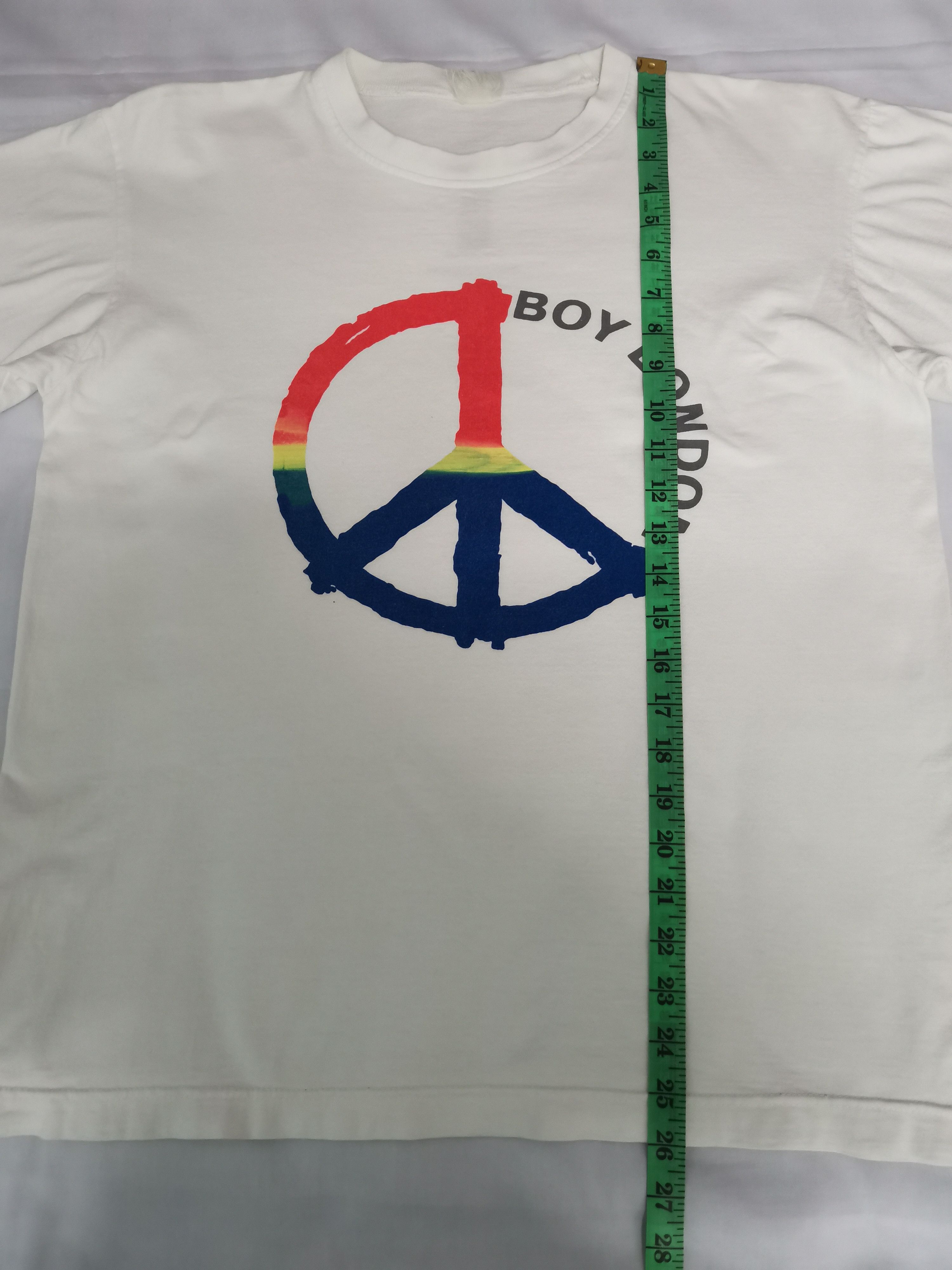Boy London Vintage Boy London Big Logo Peace Tee Seditionaries Size US L / EU 52-54 / 3 - 5 Thumbnail