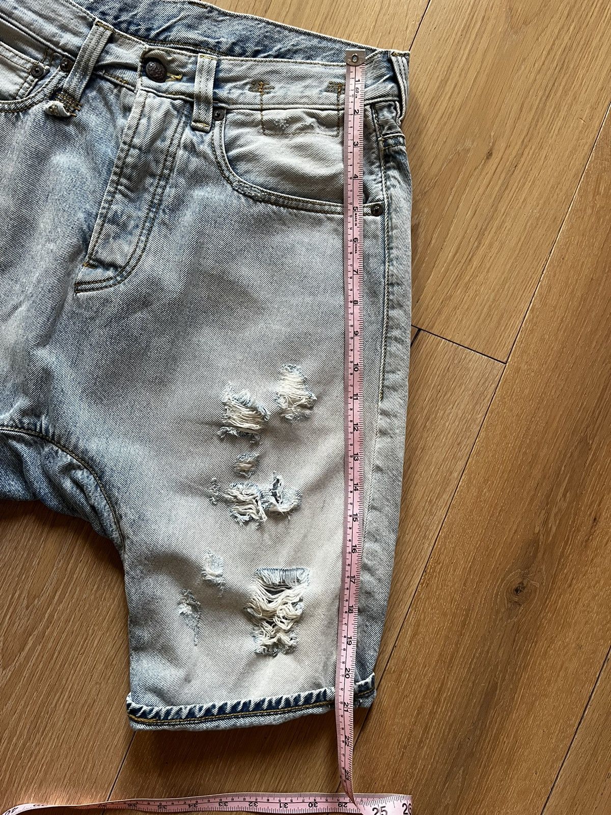 R13 R13 Distressed Denim Shorts 31 Size US 31 - 8 Thumbnail