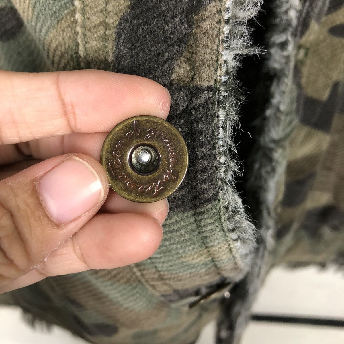 Japanese Brand 📌Vintage Biker Jacket Camouflage Mink Fur Fleece Blanket Size US L / EU 52-54 / 3 - 17 Thumbnail