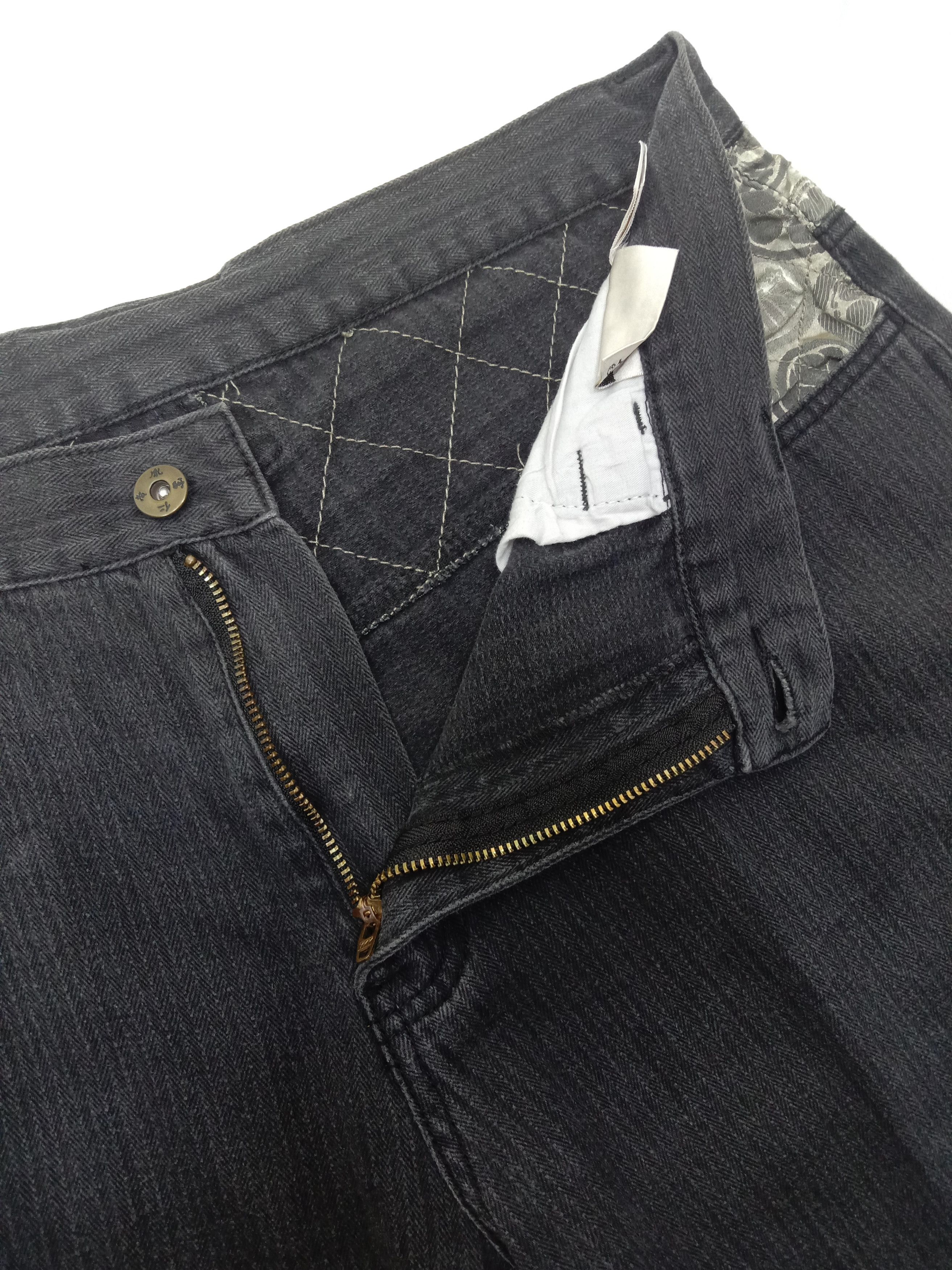 Japanese Brand Vintage Karakuri Tamashi Embroidery Infinity Sukajan Jeans Size US 35 - 7 Thumbnail
